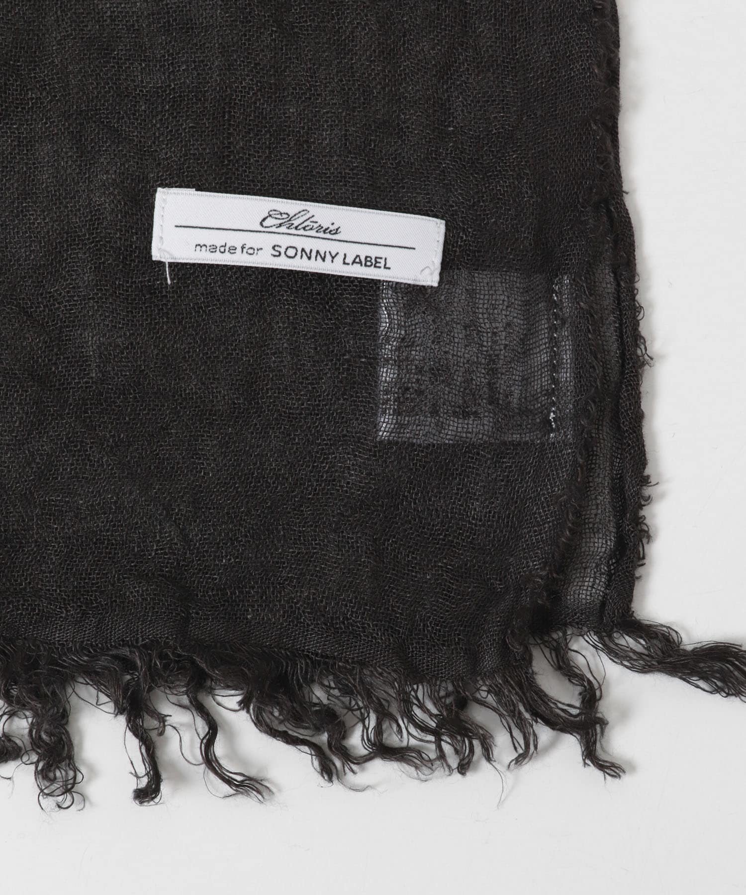 イタリア製リネンストール ブラック One