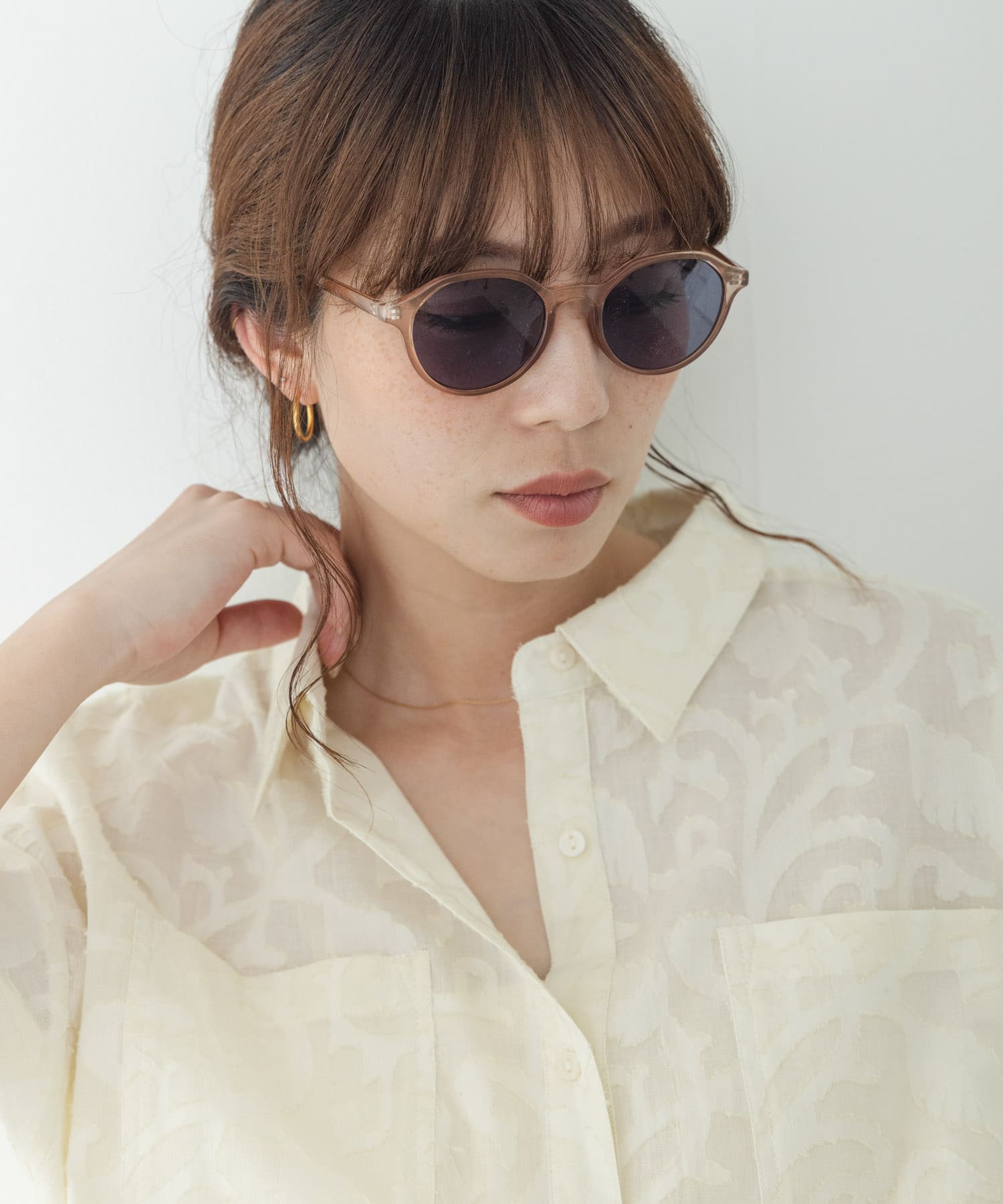 クリアカラーレンズサングラス