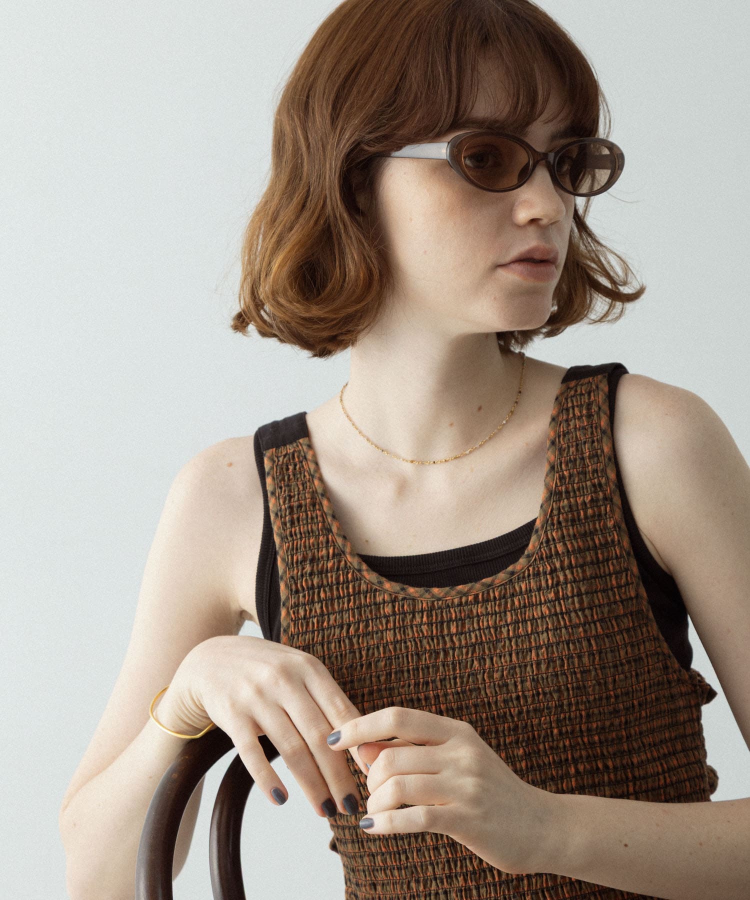 キャットアイサングラス ブラウン One