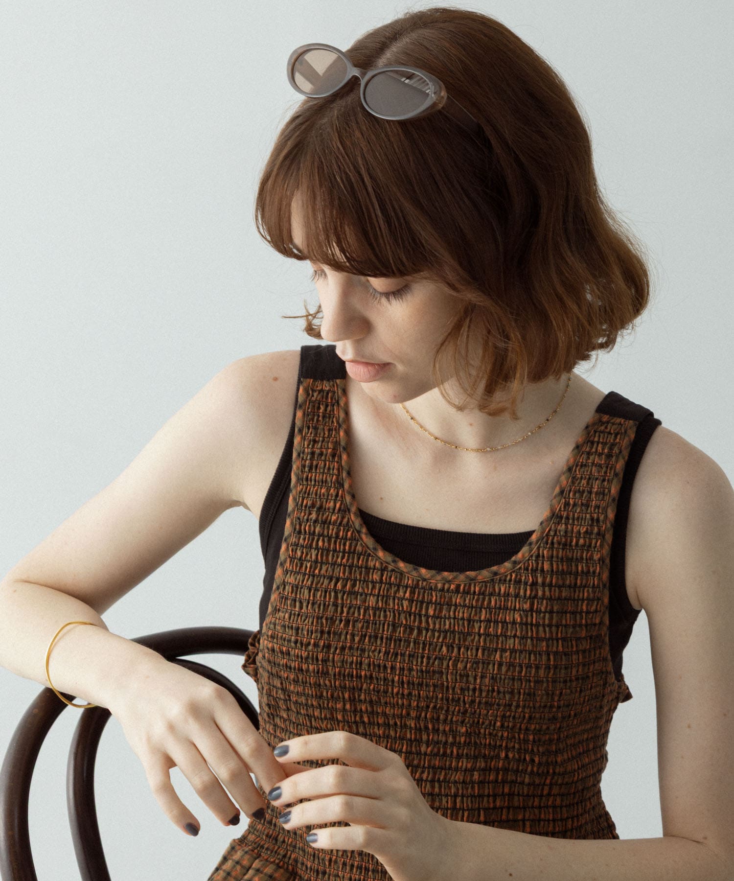 キャットアイサングラス ブラウン One