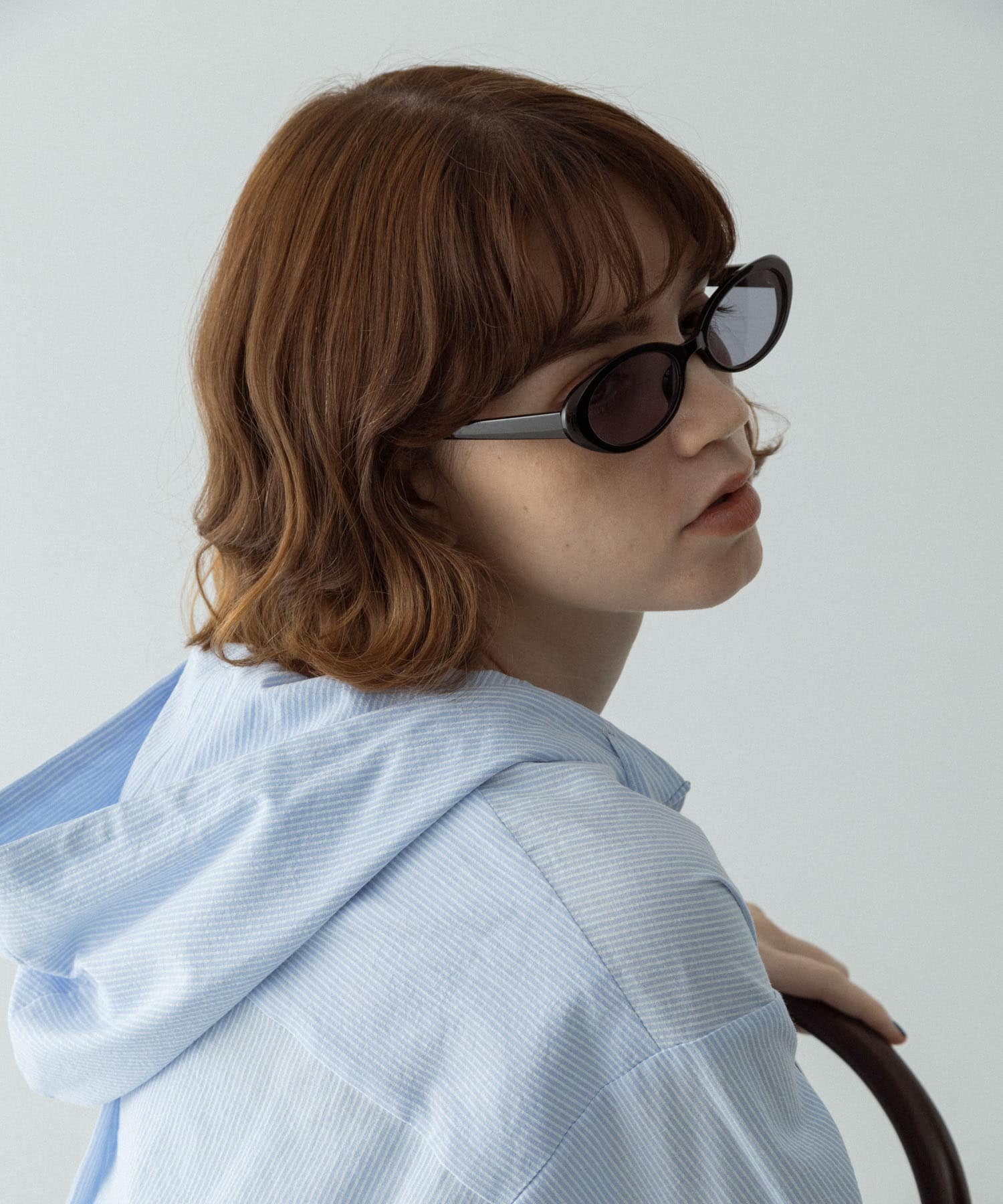 キャットアイサングラス ブラック One