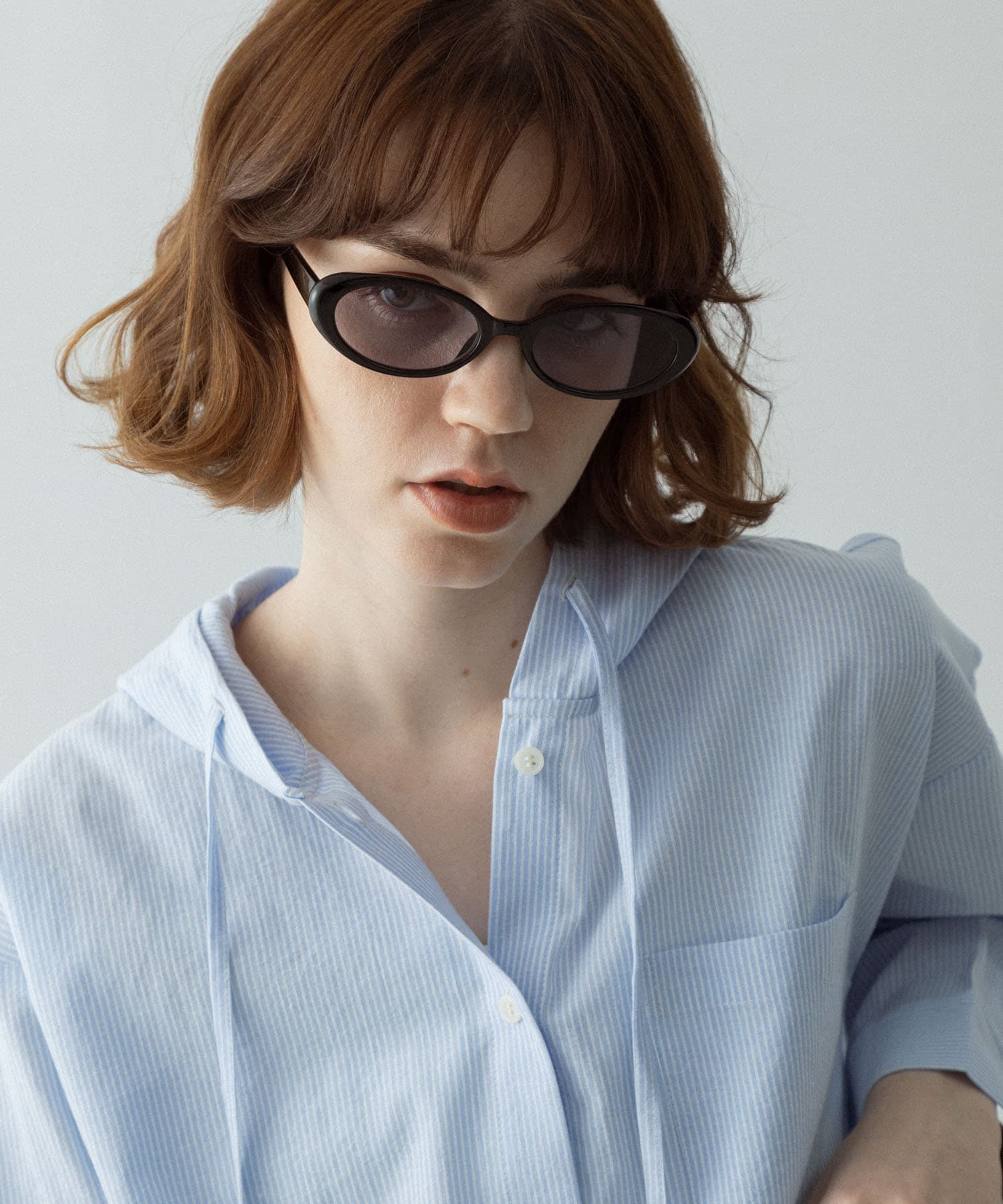 キャットアイサングラス ブラック One