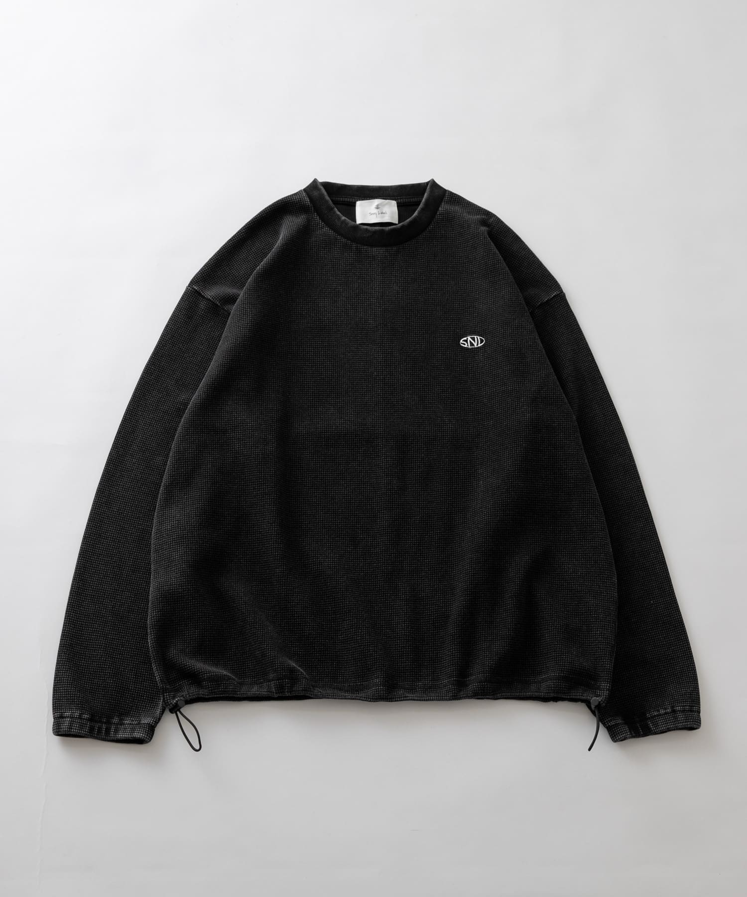 ヴィンテージライクワッフルロングTシャツ
