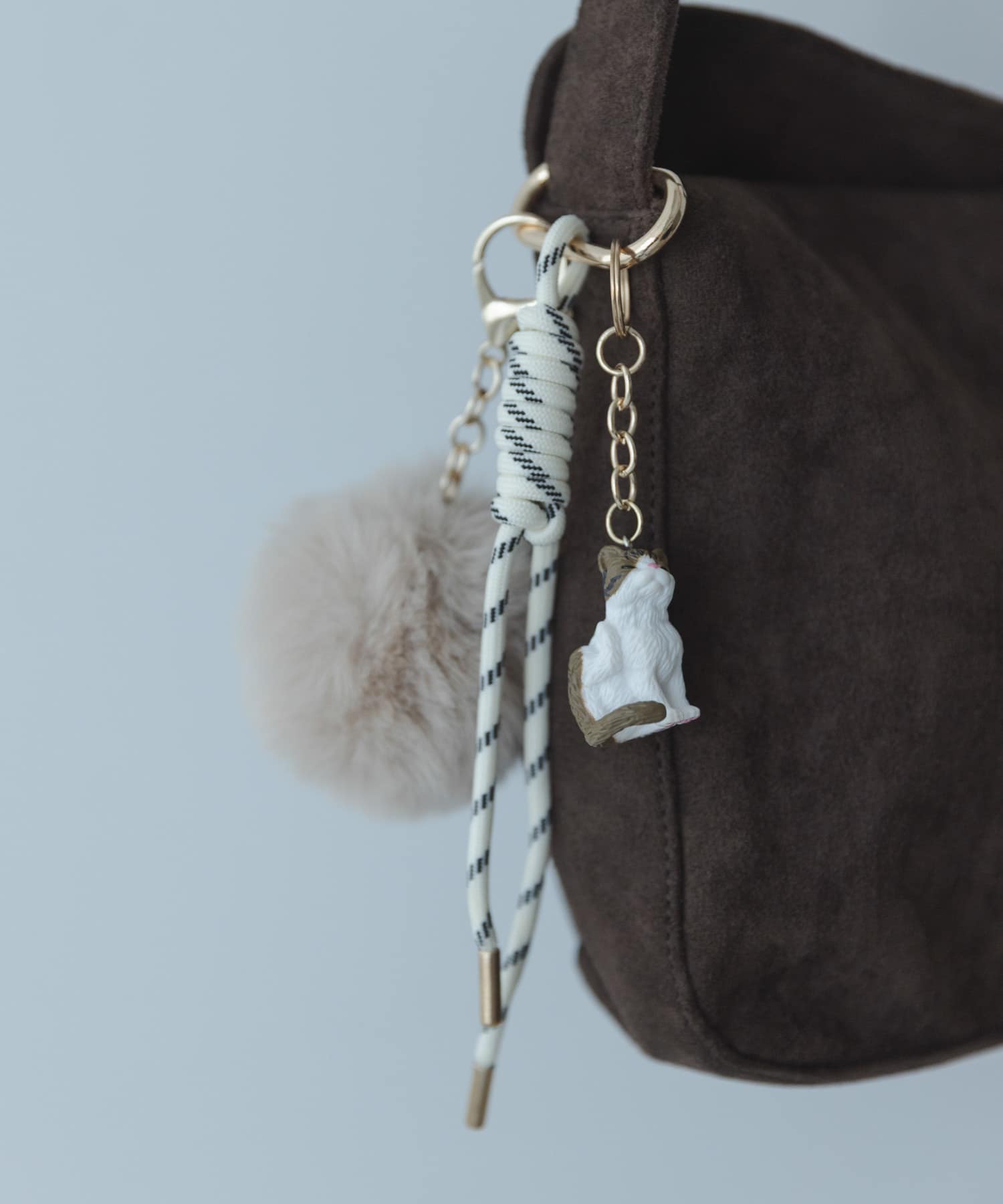 CAT AND FAKEFUR CHARM(One ブラウン系): ファッション雑貨｜URBAN