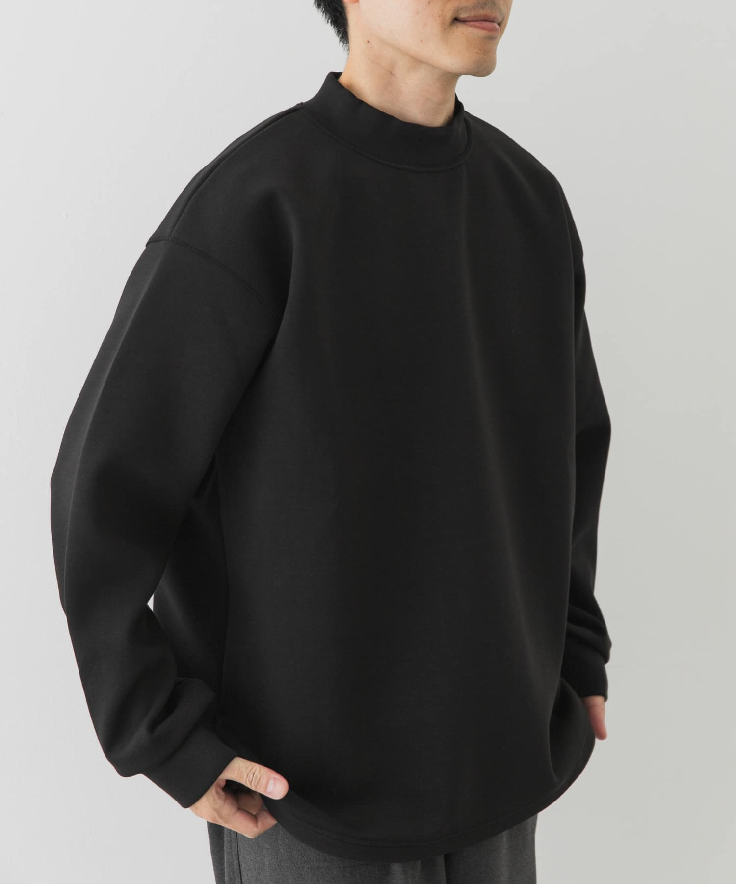 ボンディングモックネックプルオーバー(M ブラック): トップス｜URBAN