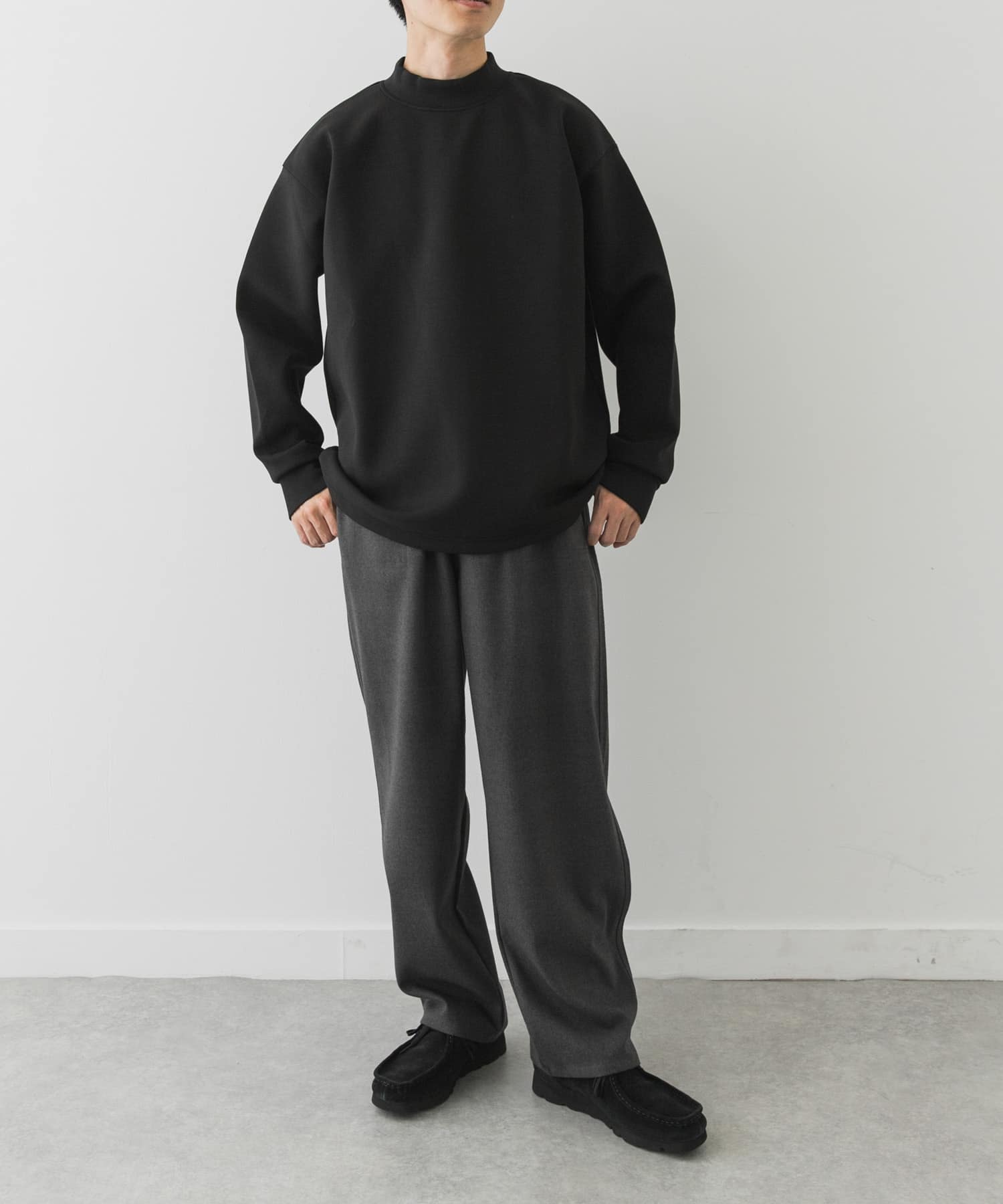 ボンディングモックネックプルオーバー(M ブラック): トップス｜URBAN