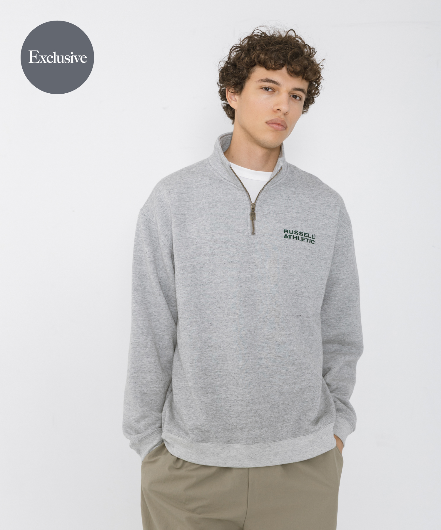 『別注』Russell Athletic×Sonny Label　ハーフジップスウェットプルオーバー