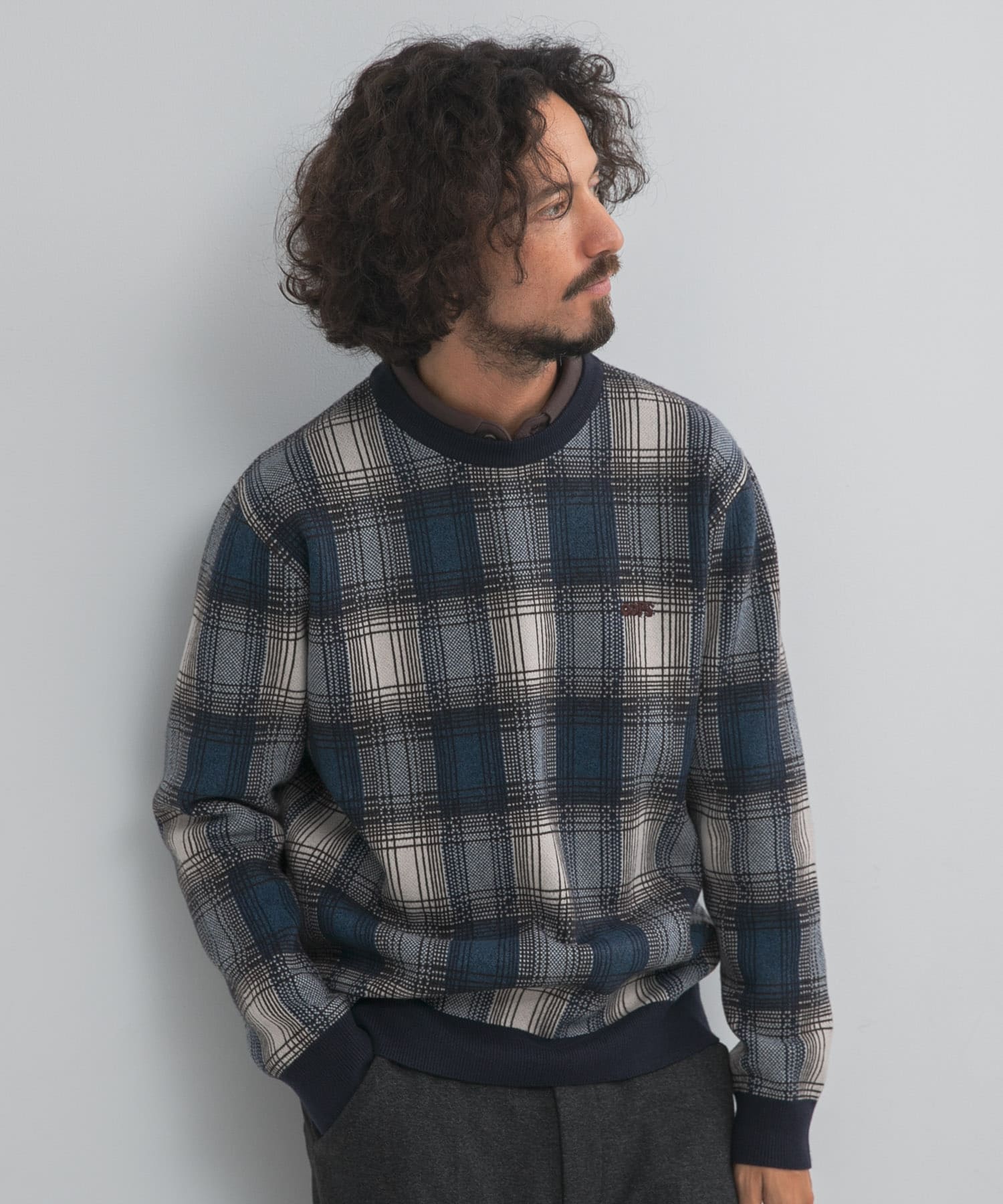 チェック・オン・イット OOPS オンブレチェックニット(XL BLUE): トップス｜URBAN RESEARCH公式