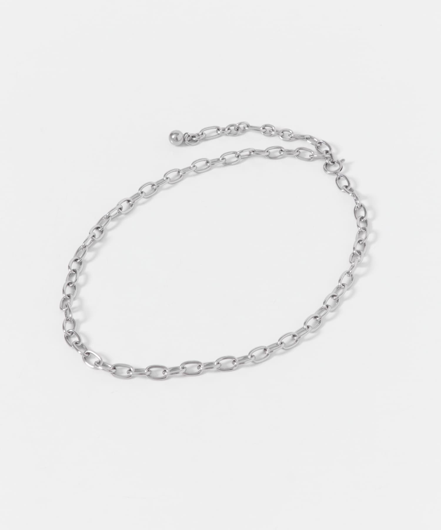 ステンレス2WAYチェーンネックレス SLV -