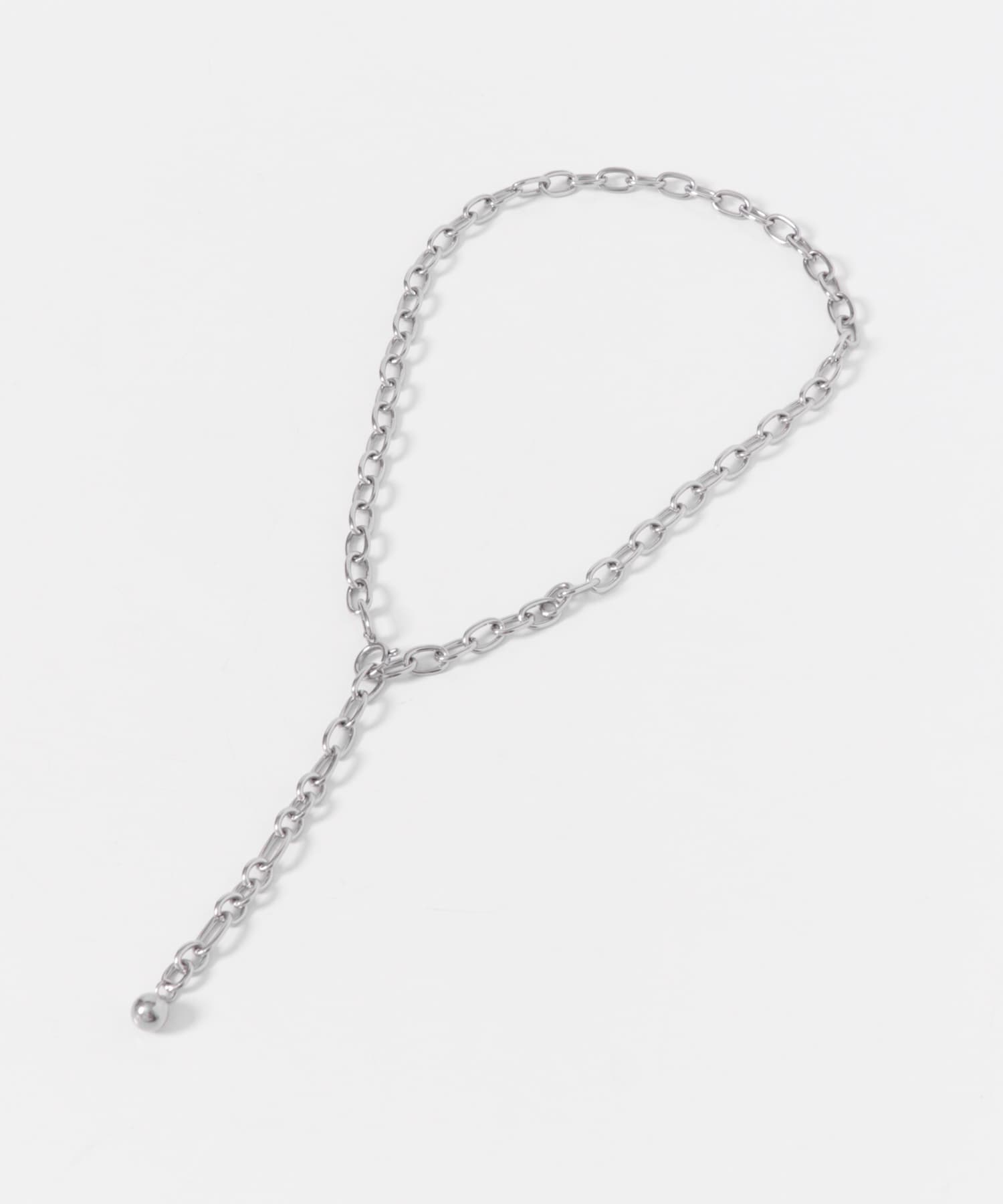 ステンレス2WAYチェーンネックレス SLV -