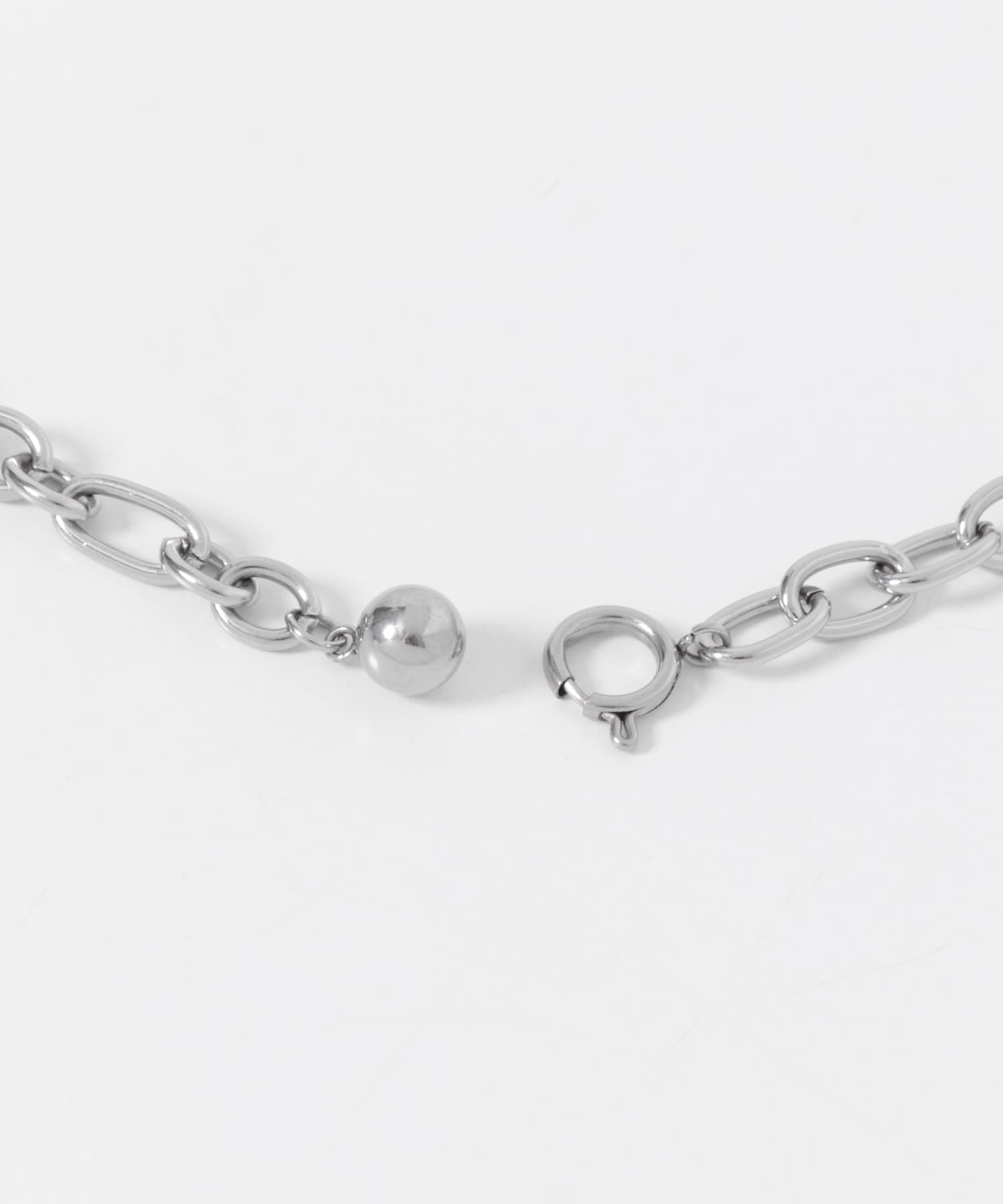 ステンレス2WAYチェーンネックレス SLV -