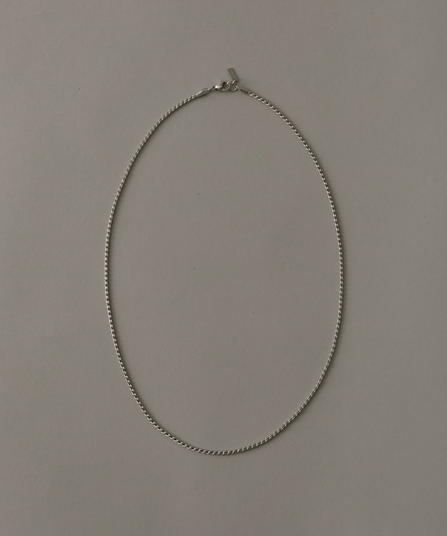 ステンレススクリューチェーンネックレス SLV -