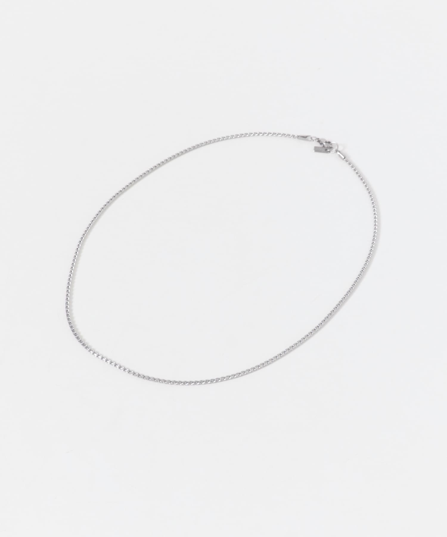 ステンレススクリューチェーンネックレス SLV -