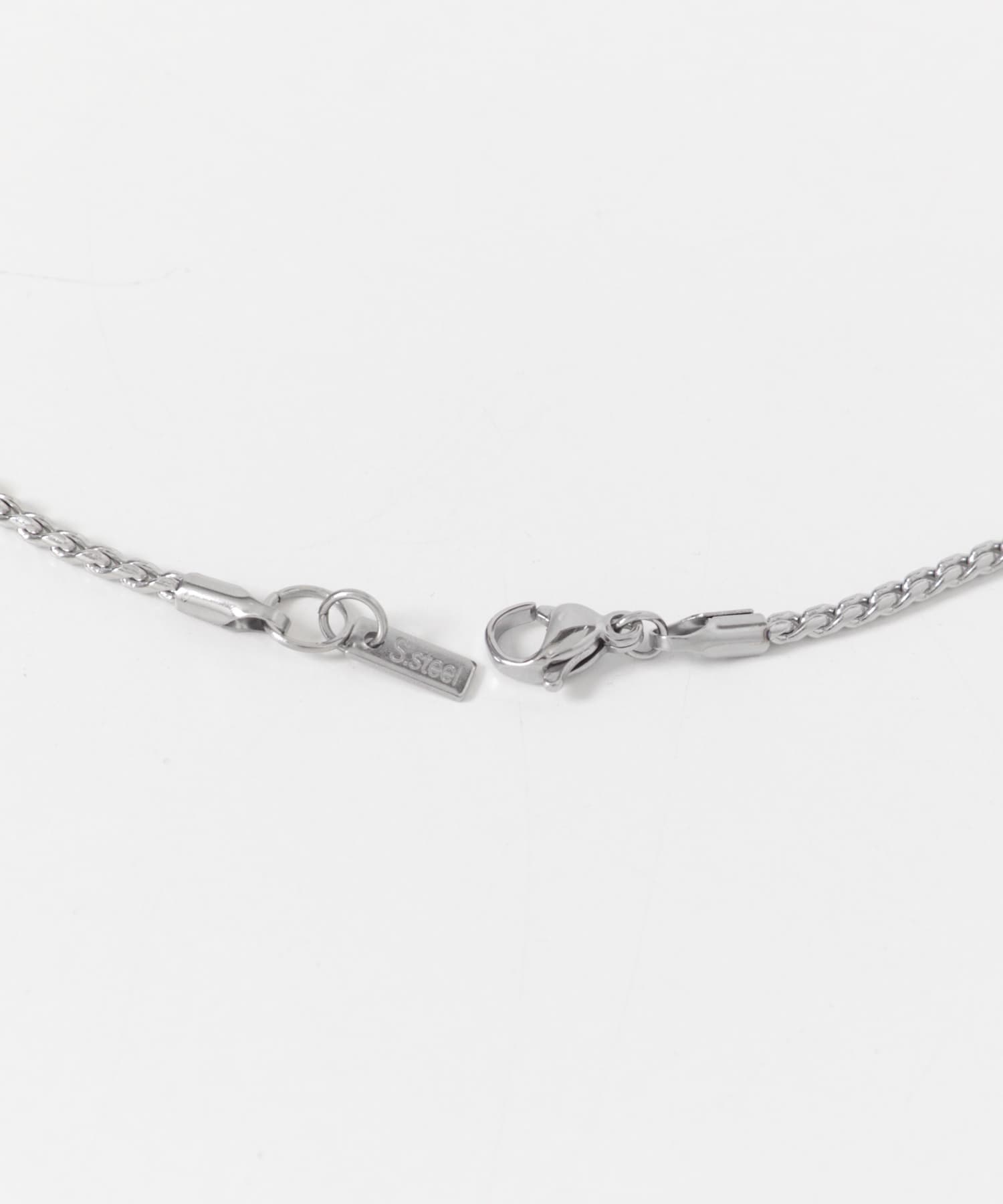 ステンレススクリューチェーンネックレス SLV -