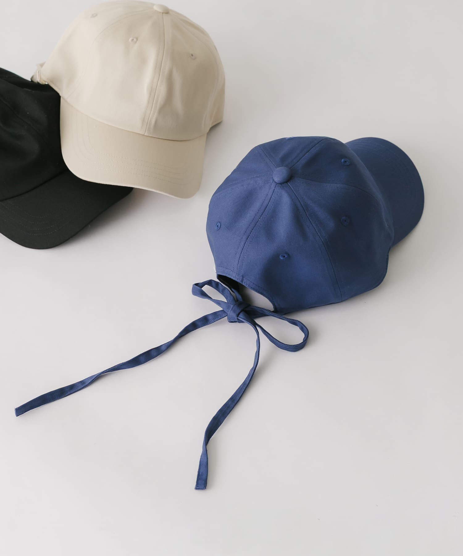 バックリボンキャップ BLU -
