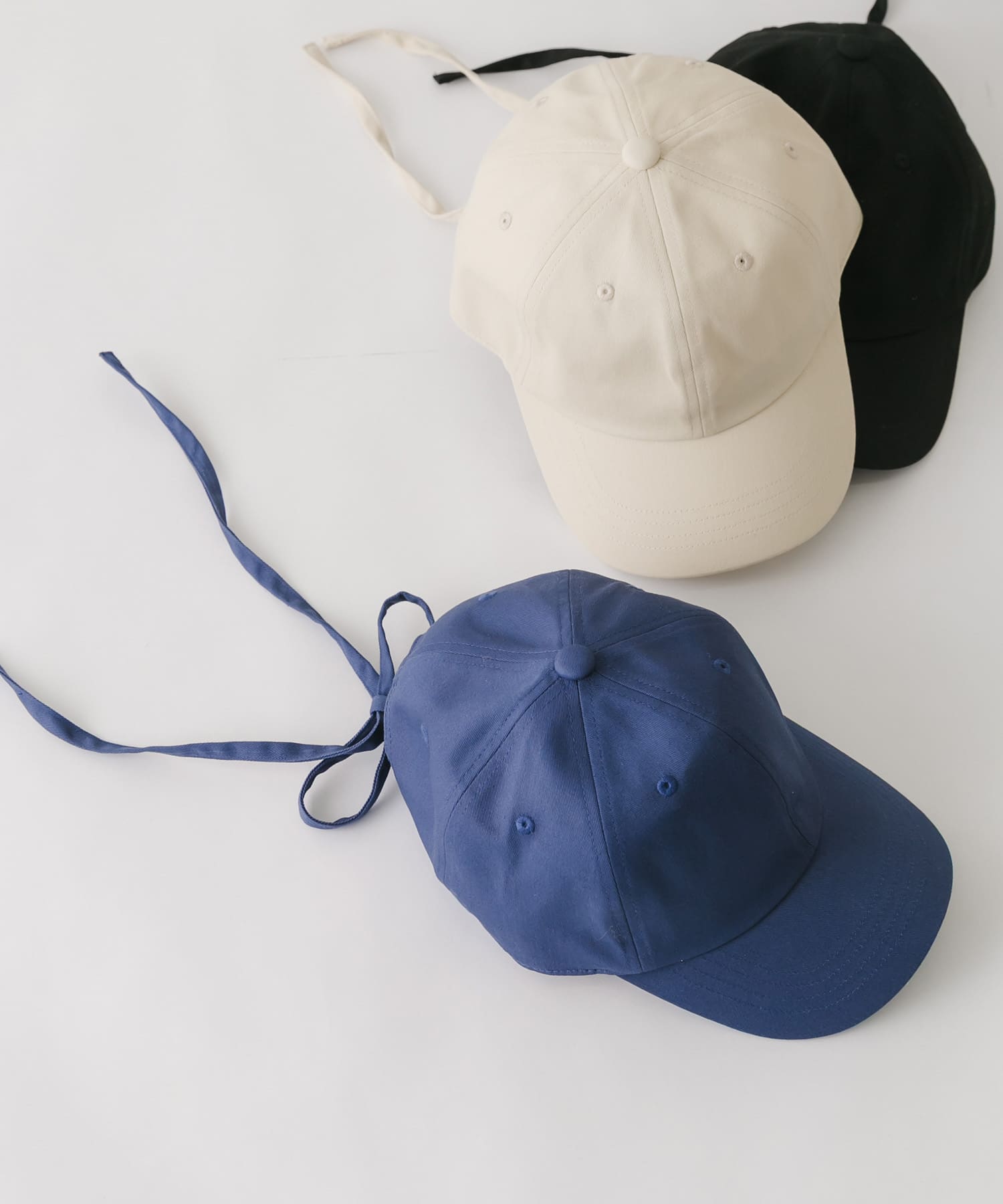 バックリボンキャップ BLU -