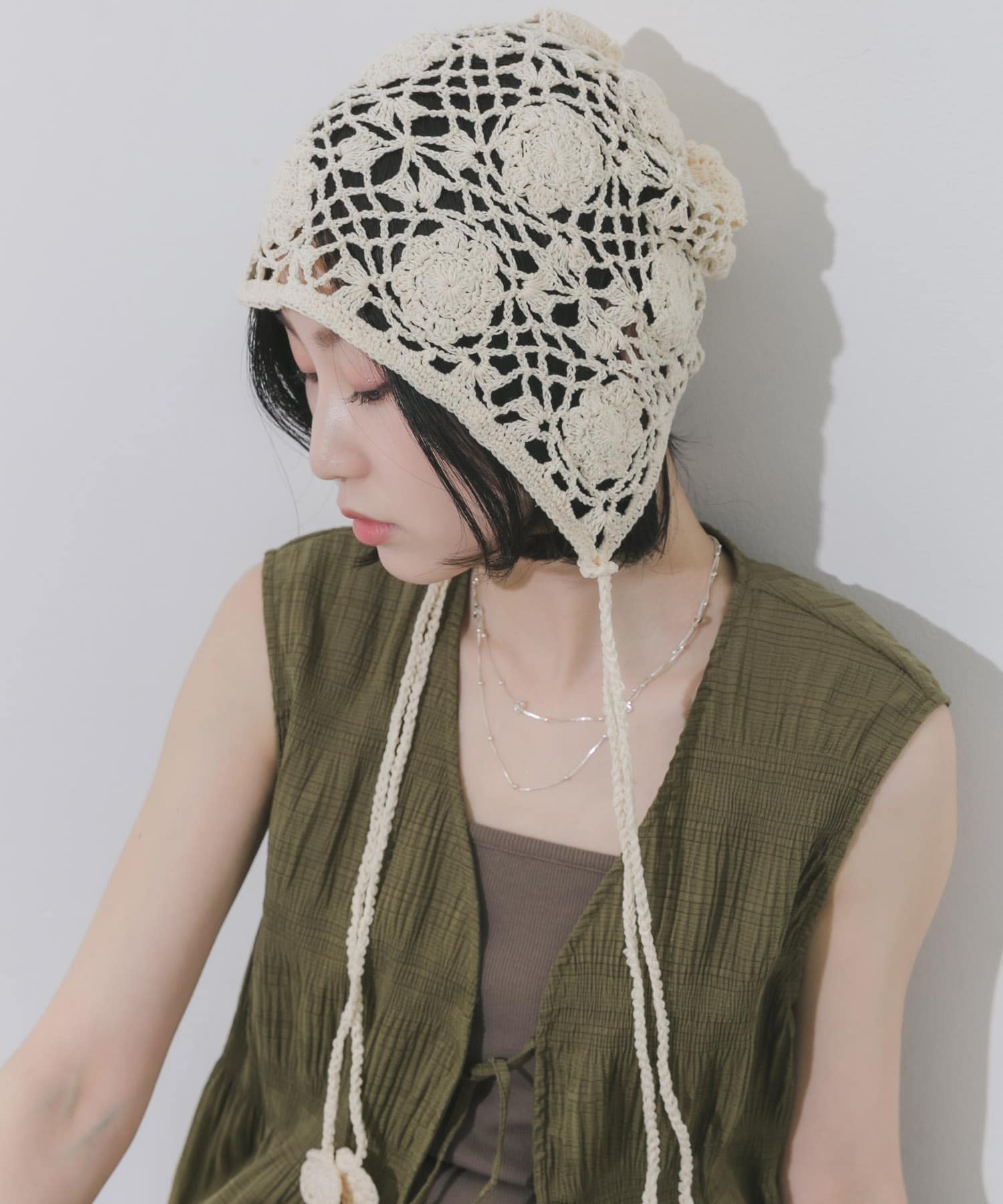 フラワーデザインボンネット