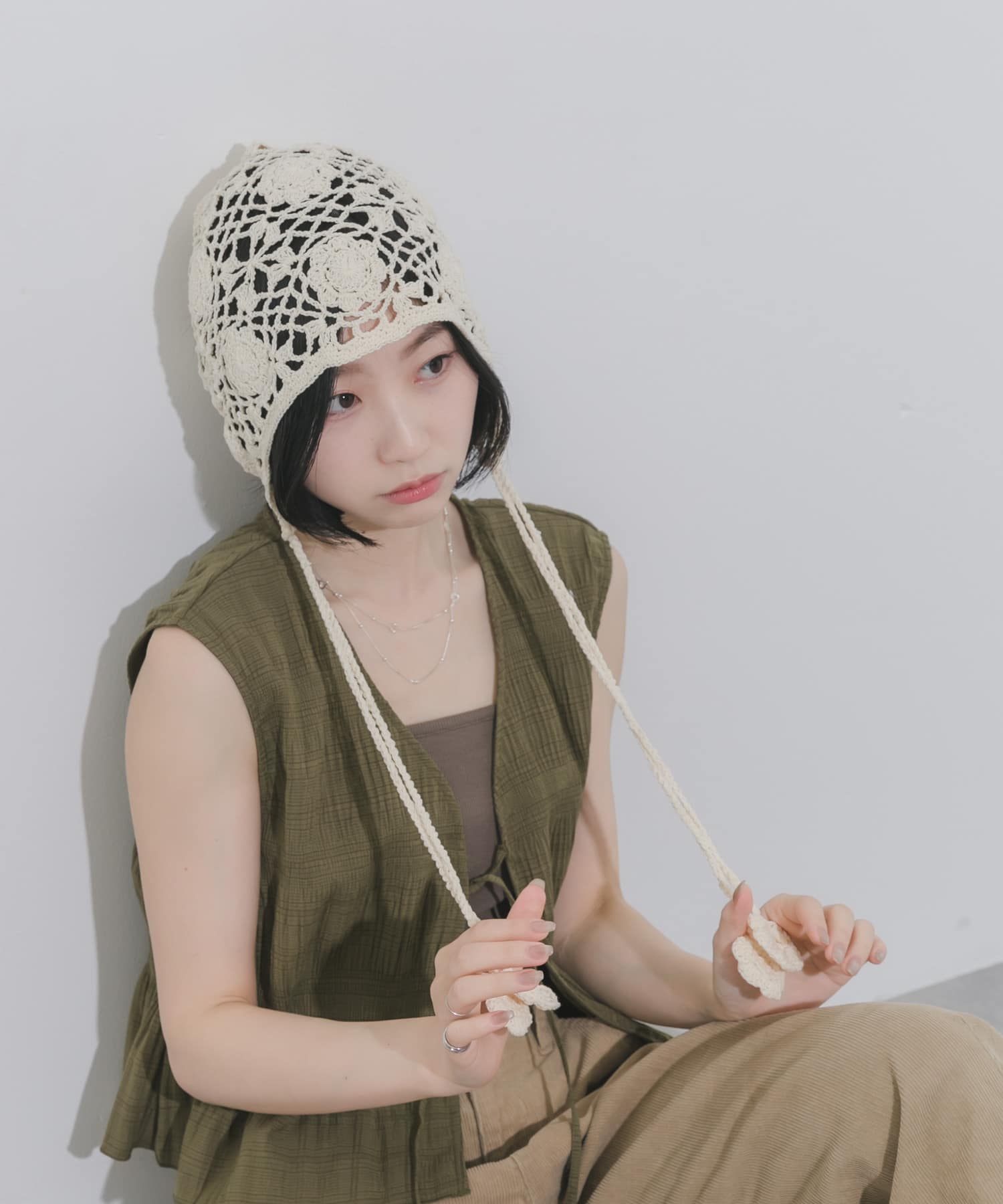 フラワーデザインボンネット IVO -