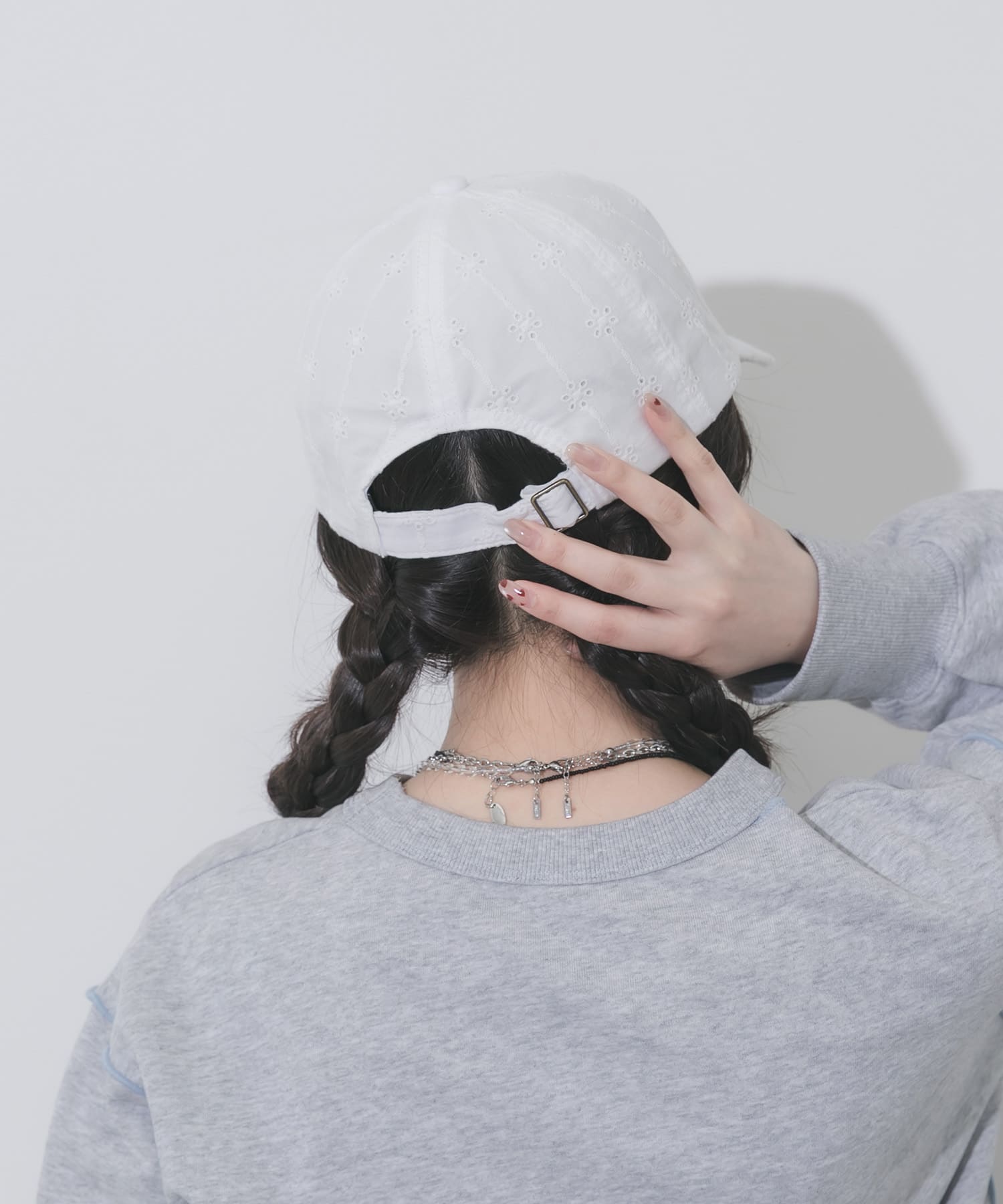 レースキャップ WHT -