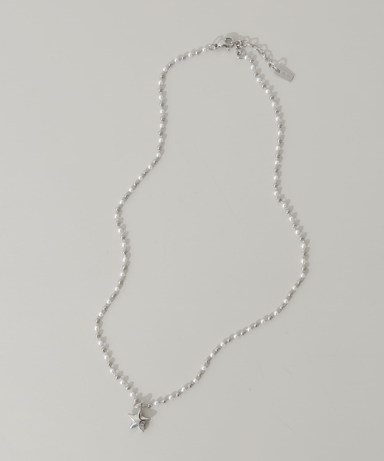 ステンレススタートップビーズネックレス