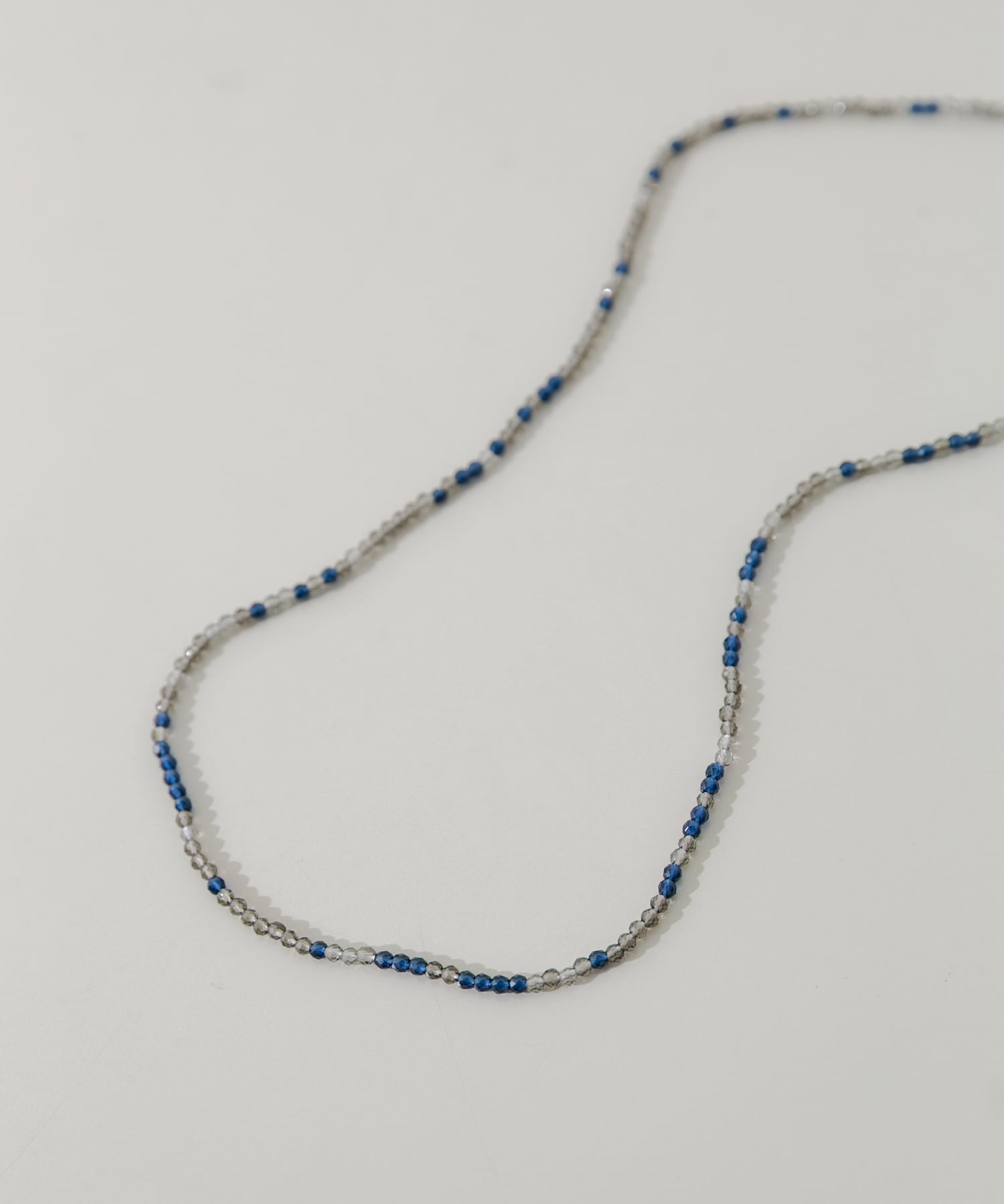 ステンレスランダムカラービーズネックレス