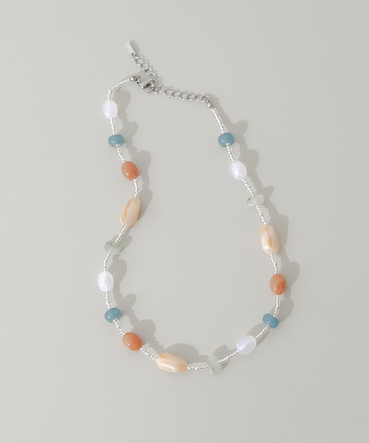 ステンレスビーズカラーガラスネックレス(- SLV): アクセサリー｜URBAN