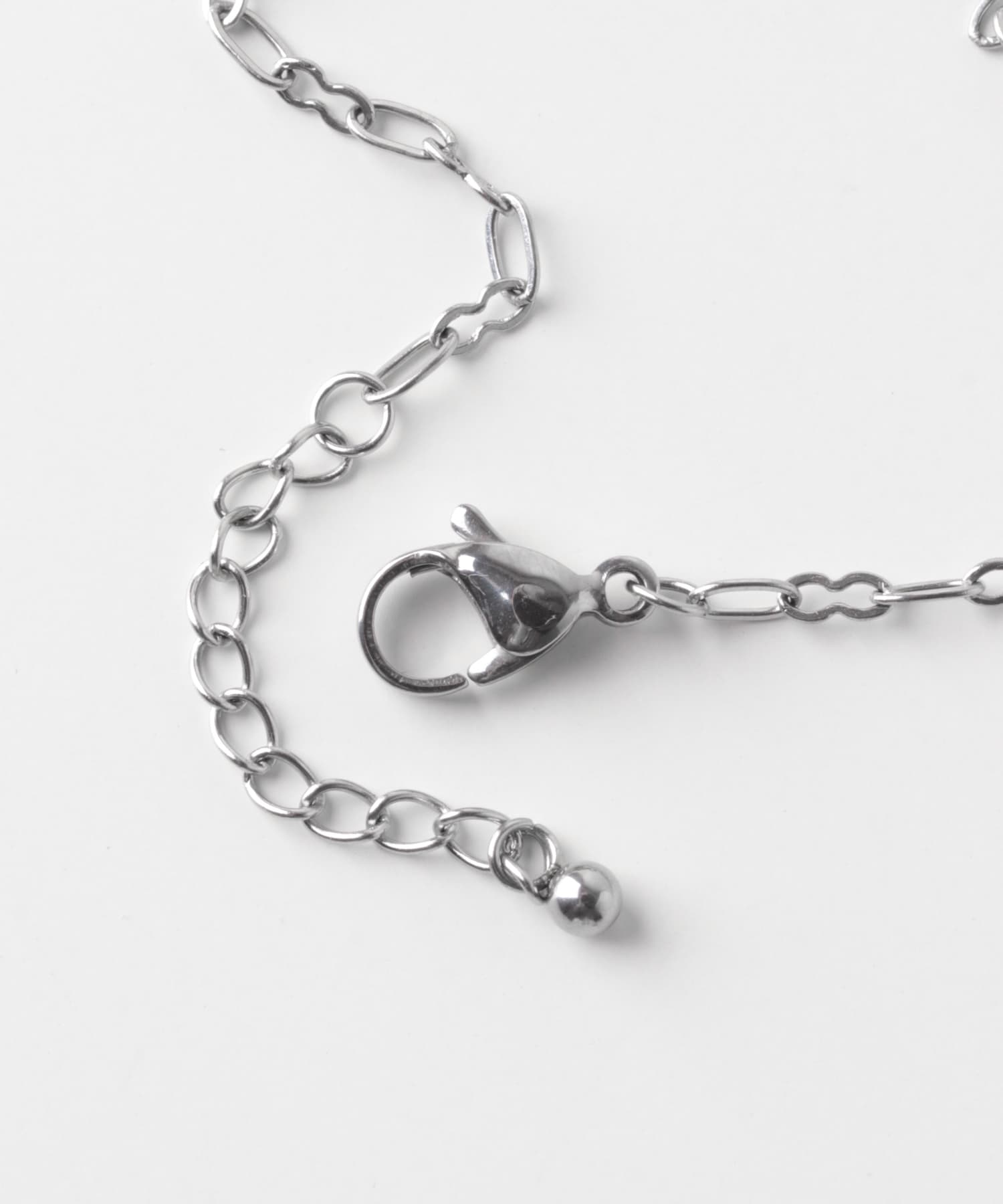 ステンレスバーチェーン2セットネックレス SLV -