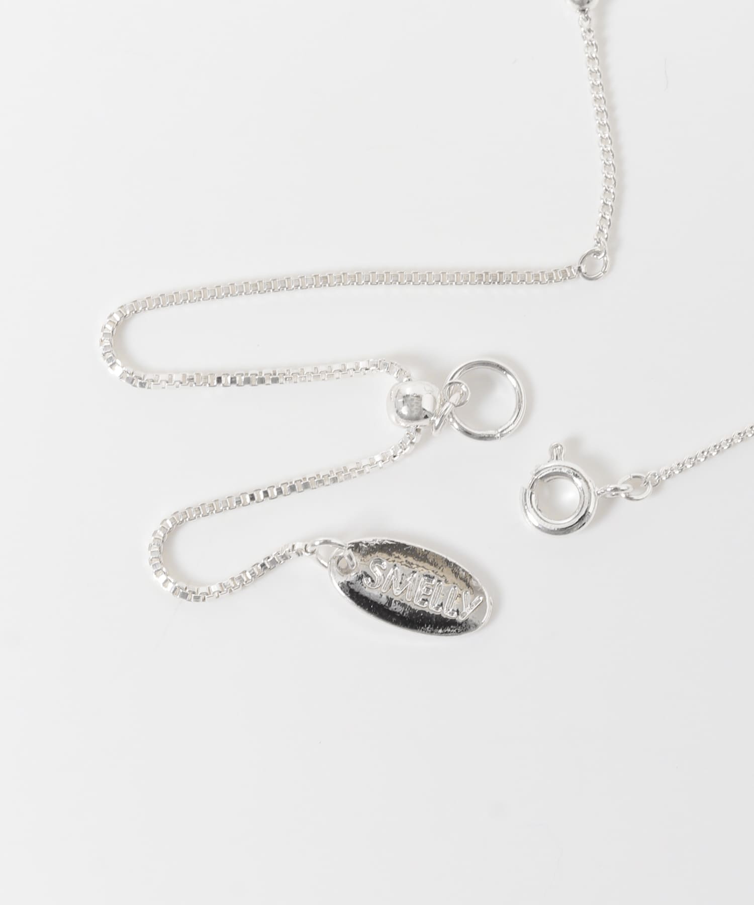 クリアトップビーズ3セットネックレス BL/SV -