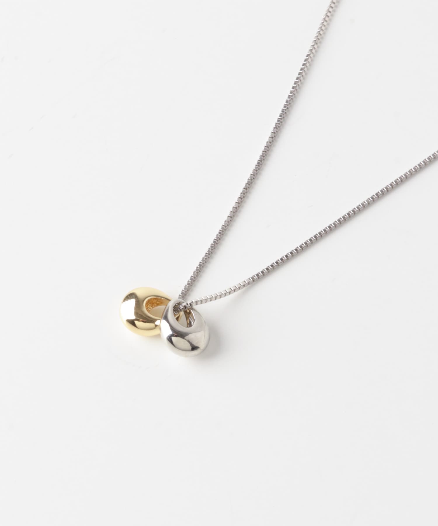 コンビトップネックレス GD/SV -
