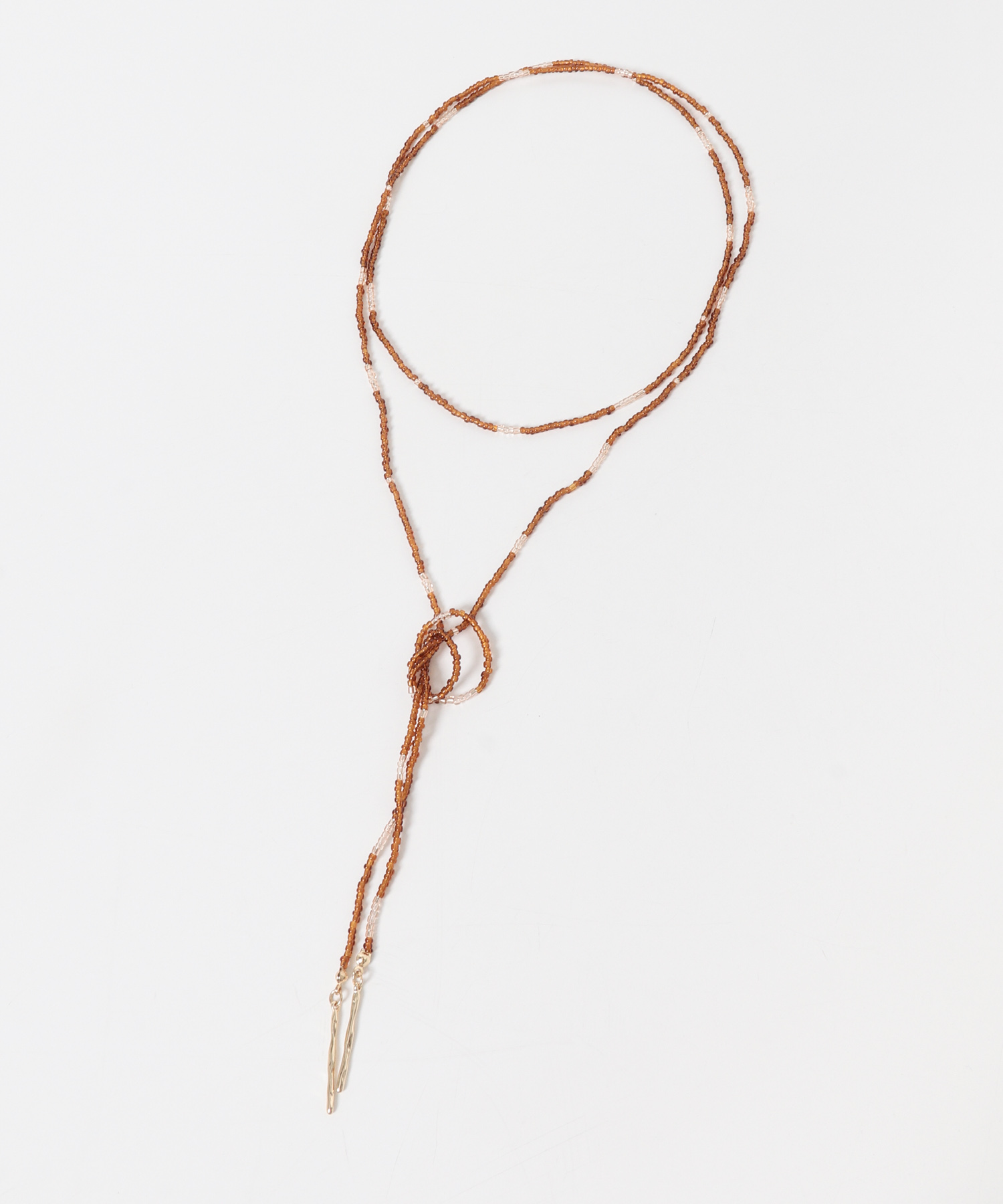 ビーズロングチョーカー BRN -