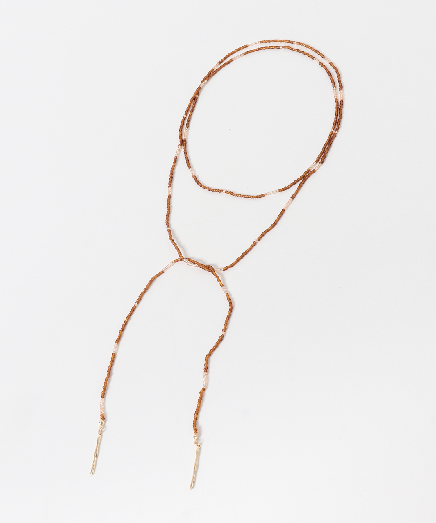 ビーズロングチョーカー BRN -