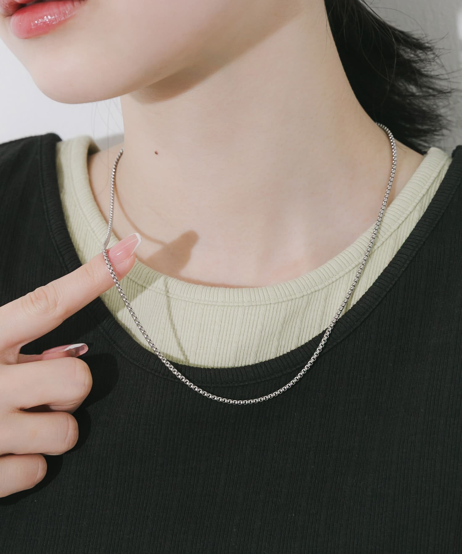 ステンレスベネチアンチェーンネックレス