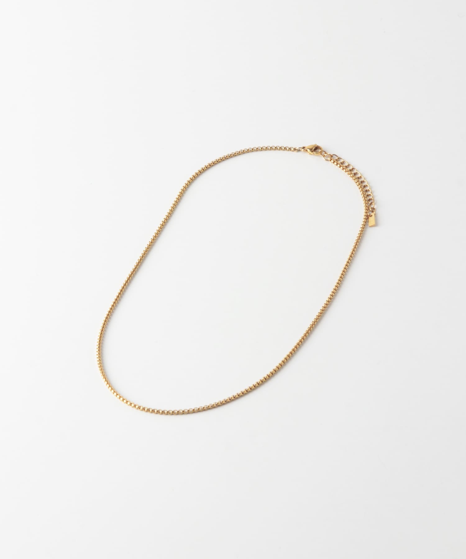 ステンレスベネチアンチェーンネックレス GLD -