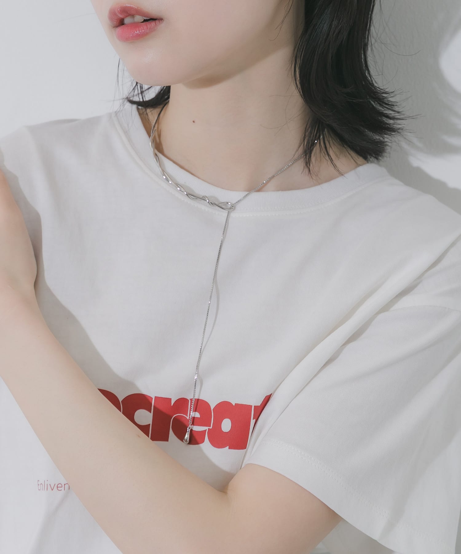 ニュアンスツイストドロップチョーカー SLV -