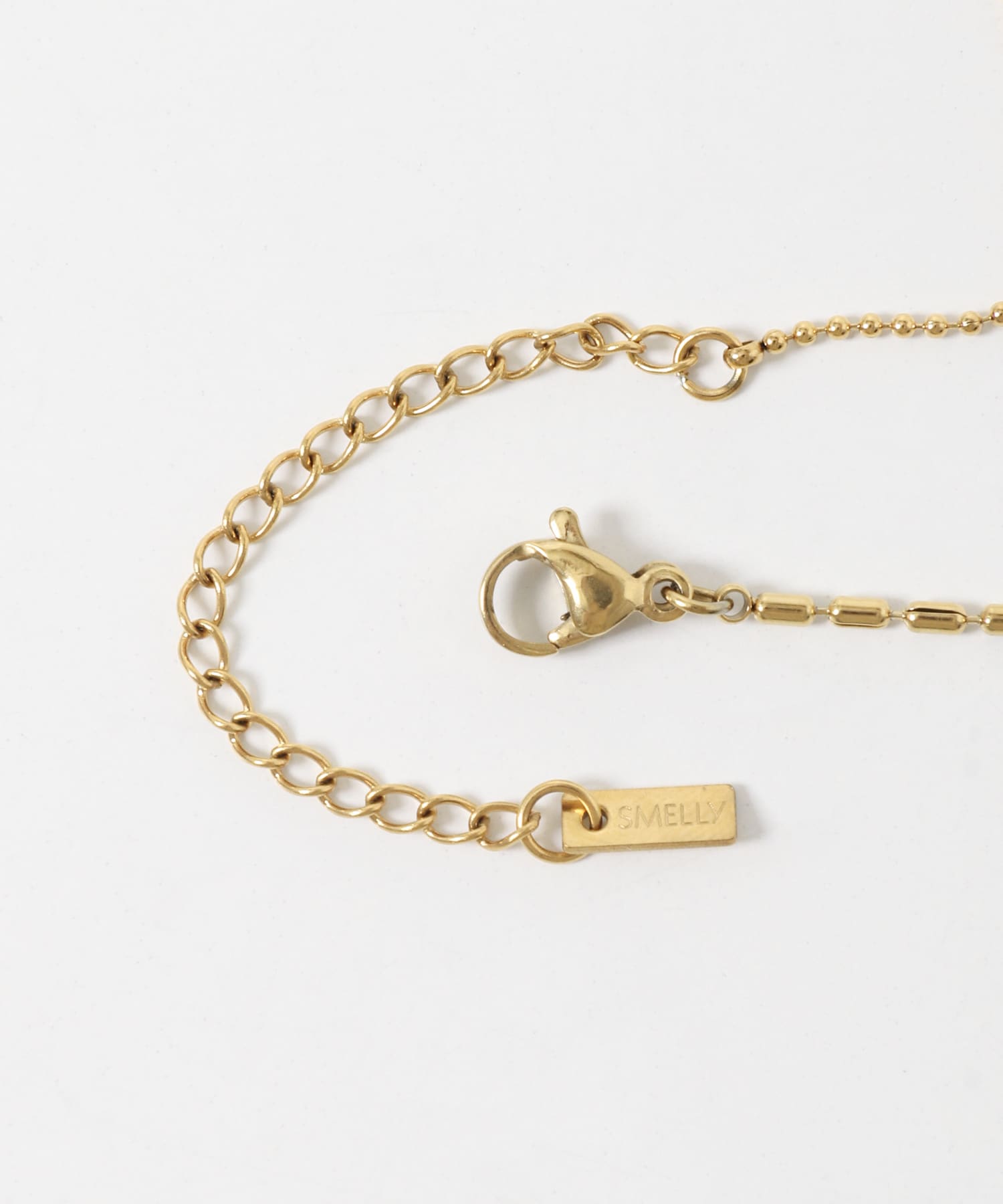 ステンレスコンビチェーンワントップネックレス GLD -