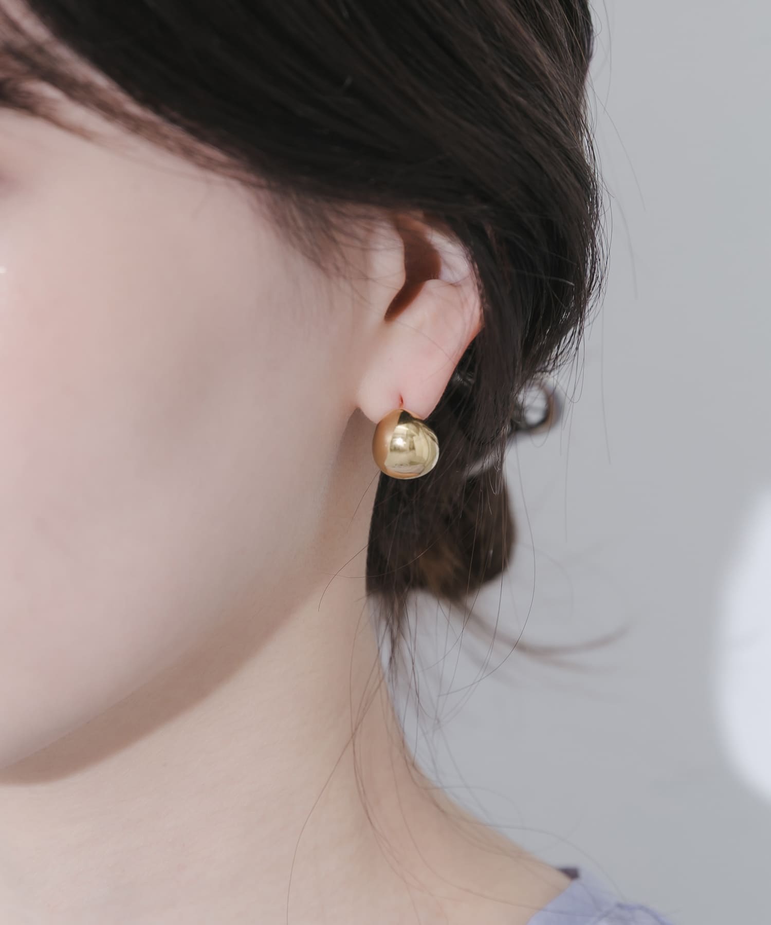 ステンレスプックリピアス GLD -