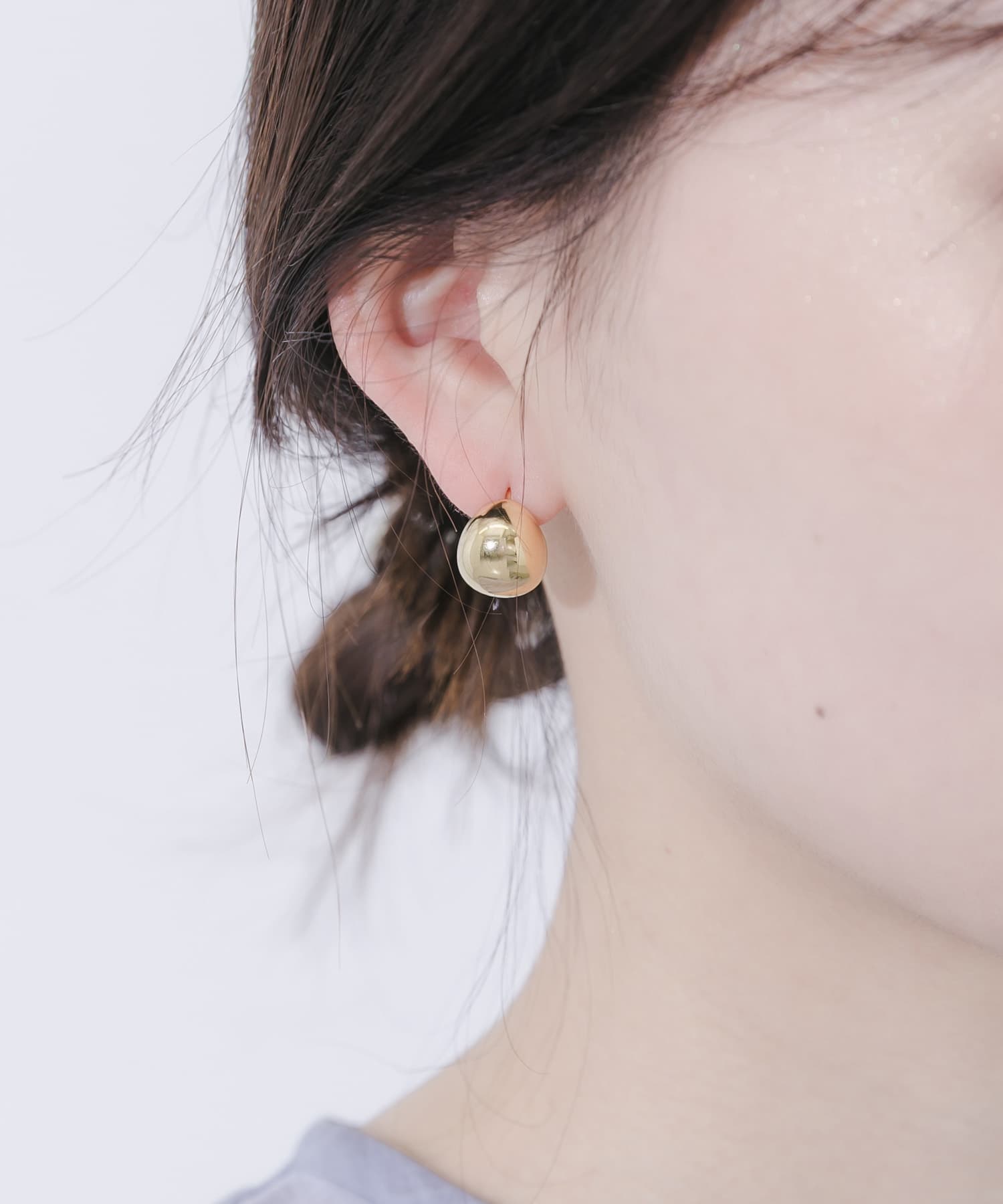 ステンレスプックリピアス GLD -