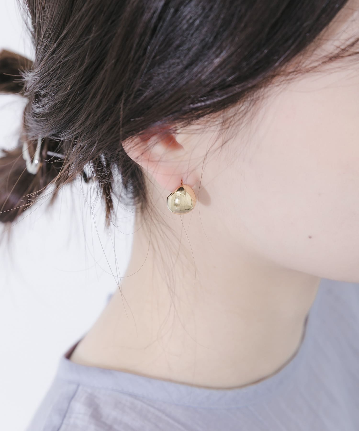 ステンレスプックリピアス GLD -