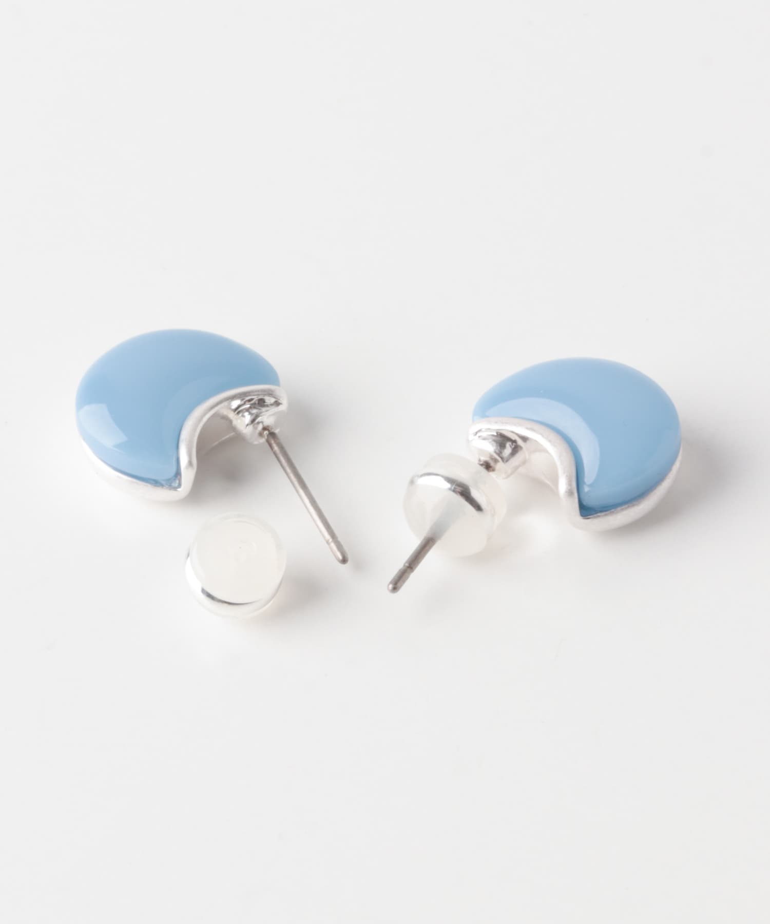 カラーメタルピアス BL/SV -