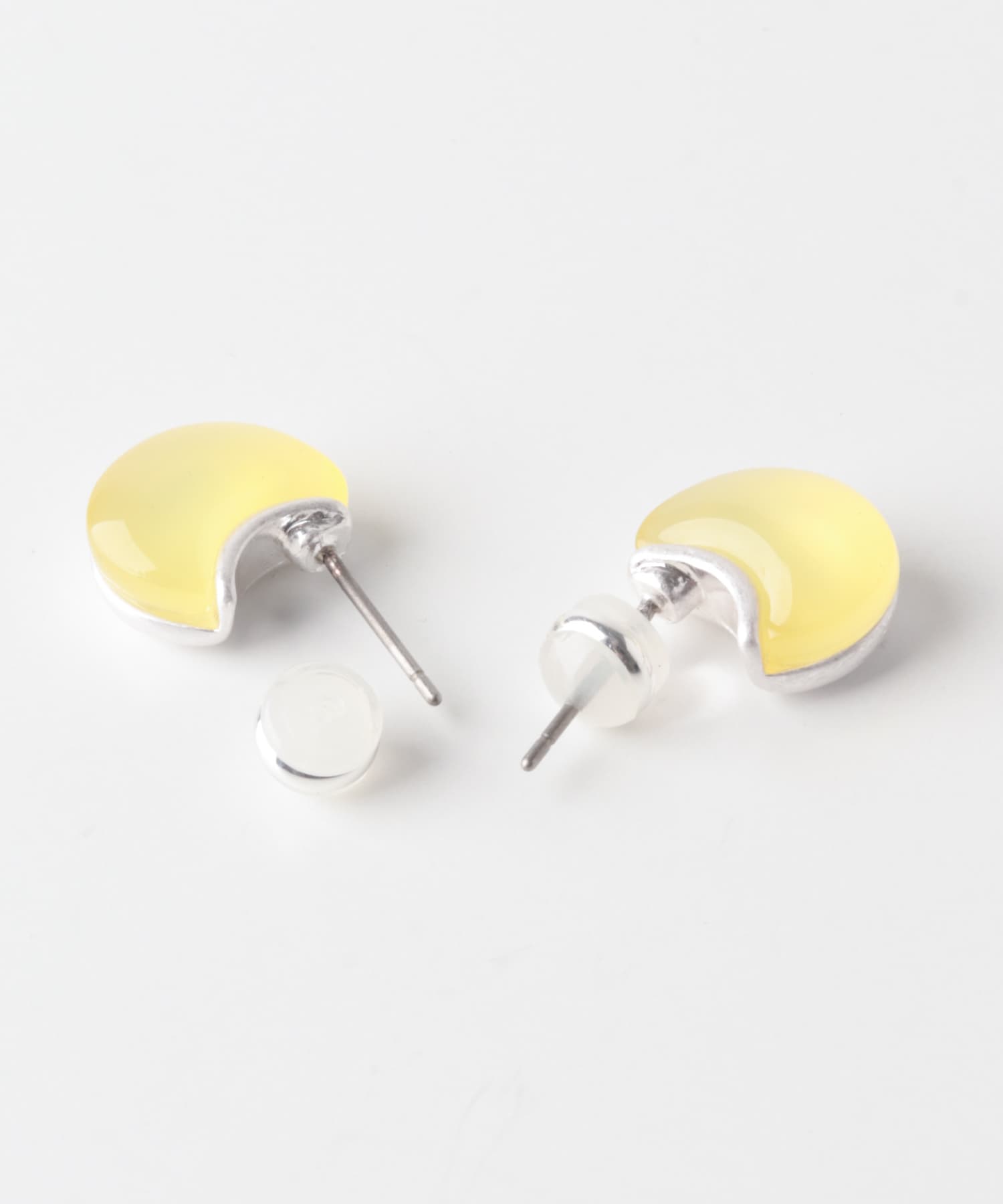 カラーメタルピアス YE/SV -