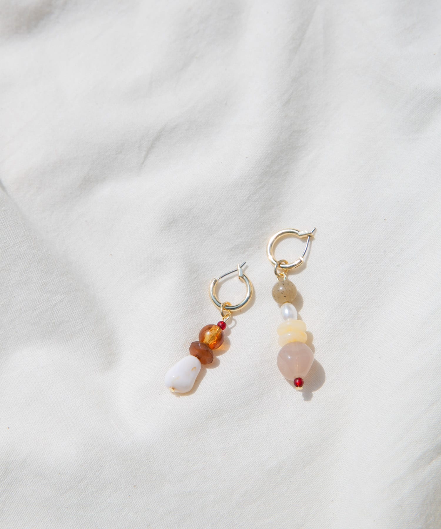 マルチモチーフピアス BR/GD -