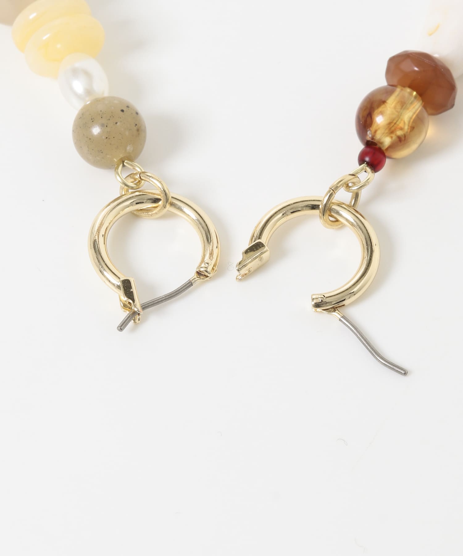 マルチモチーフピアス BR/GD -