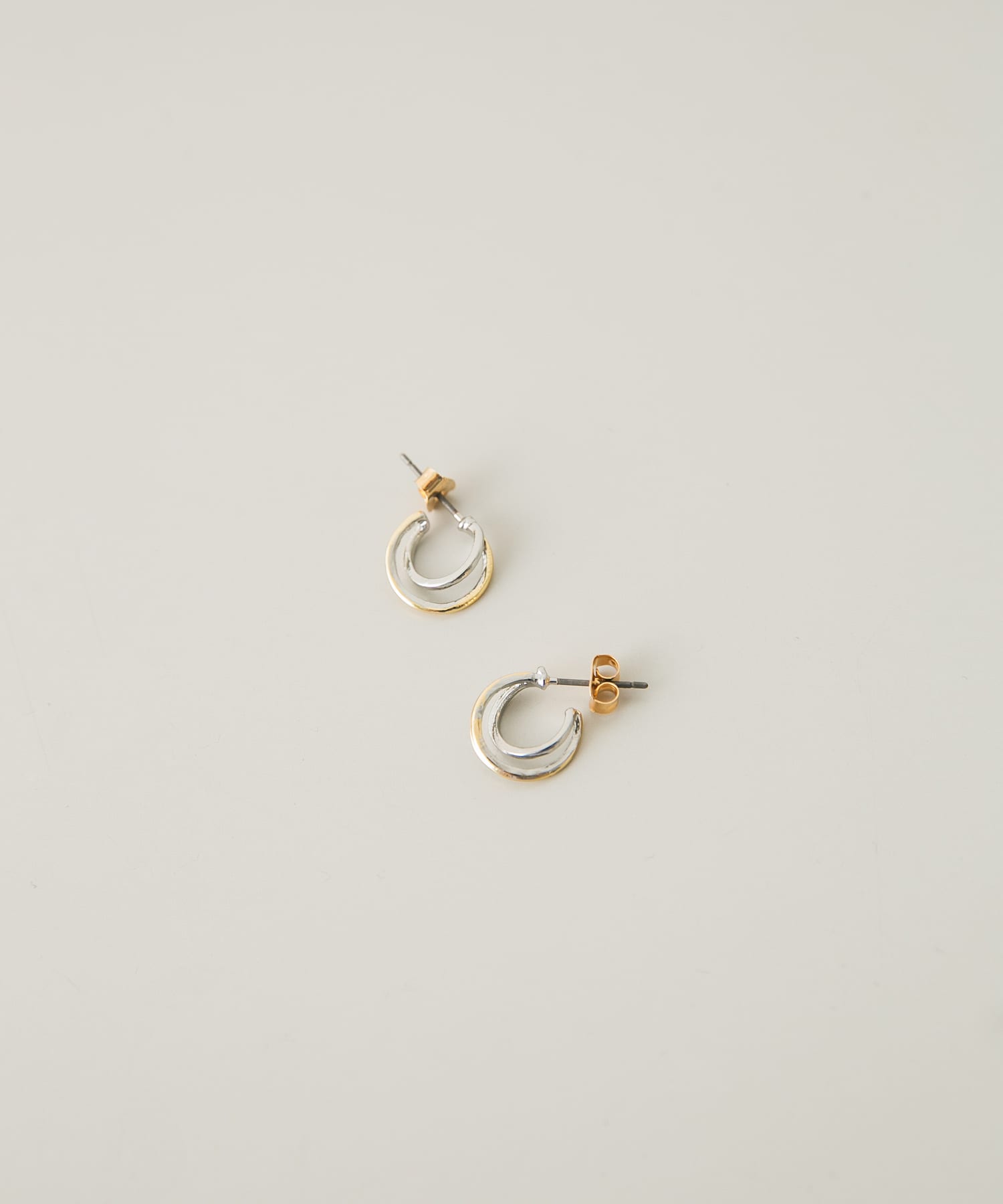 コンビレイヤードフープピアス