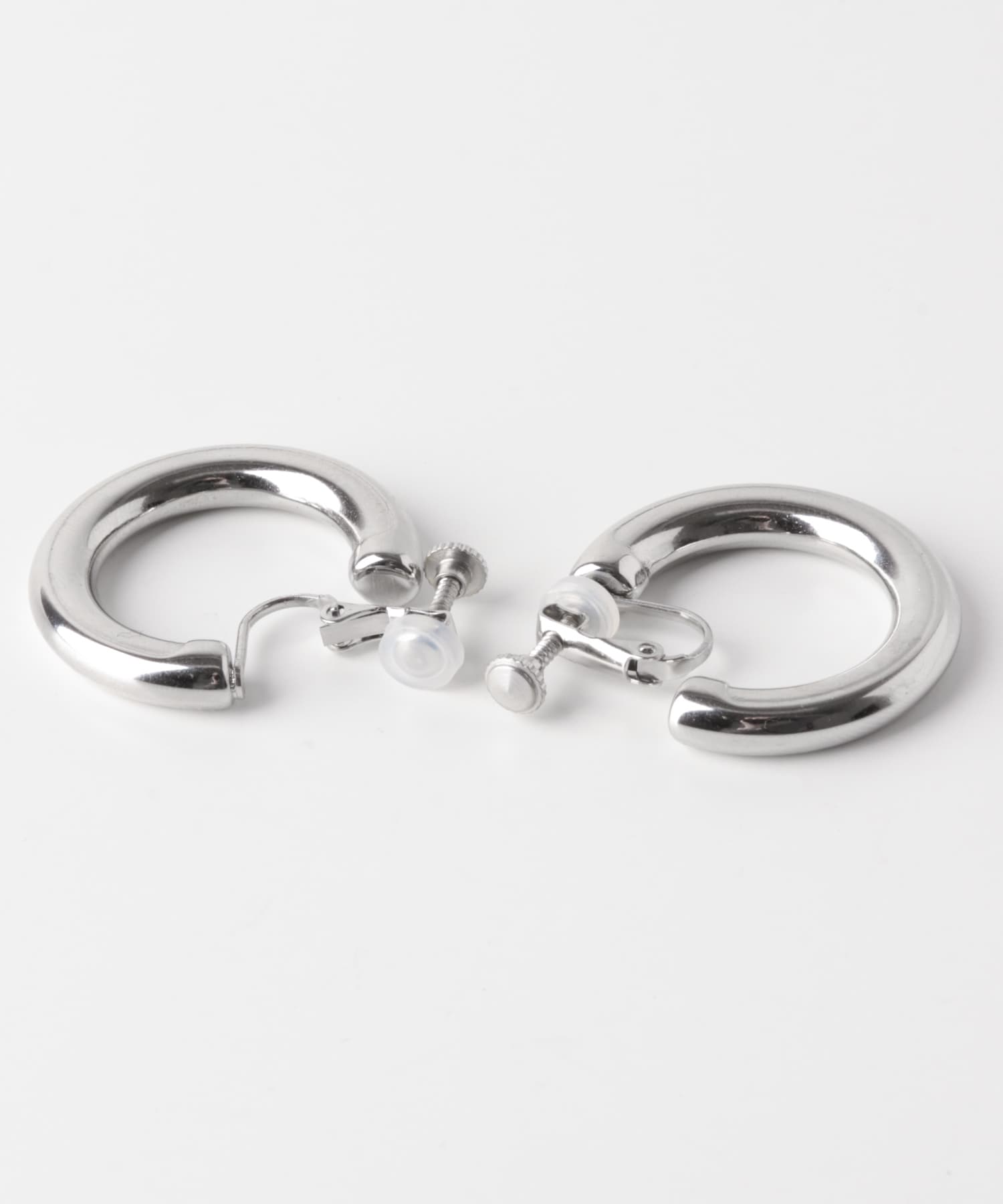 ステンレスボリュームフープイヤリング SLV -