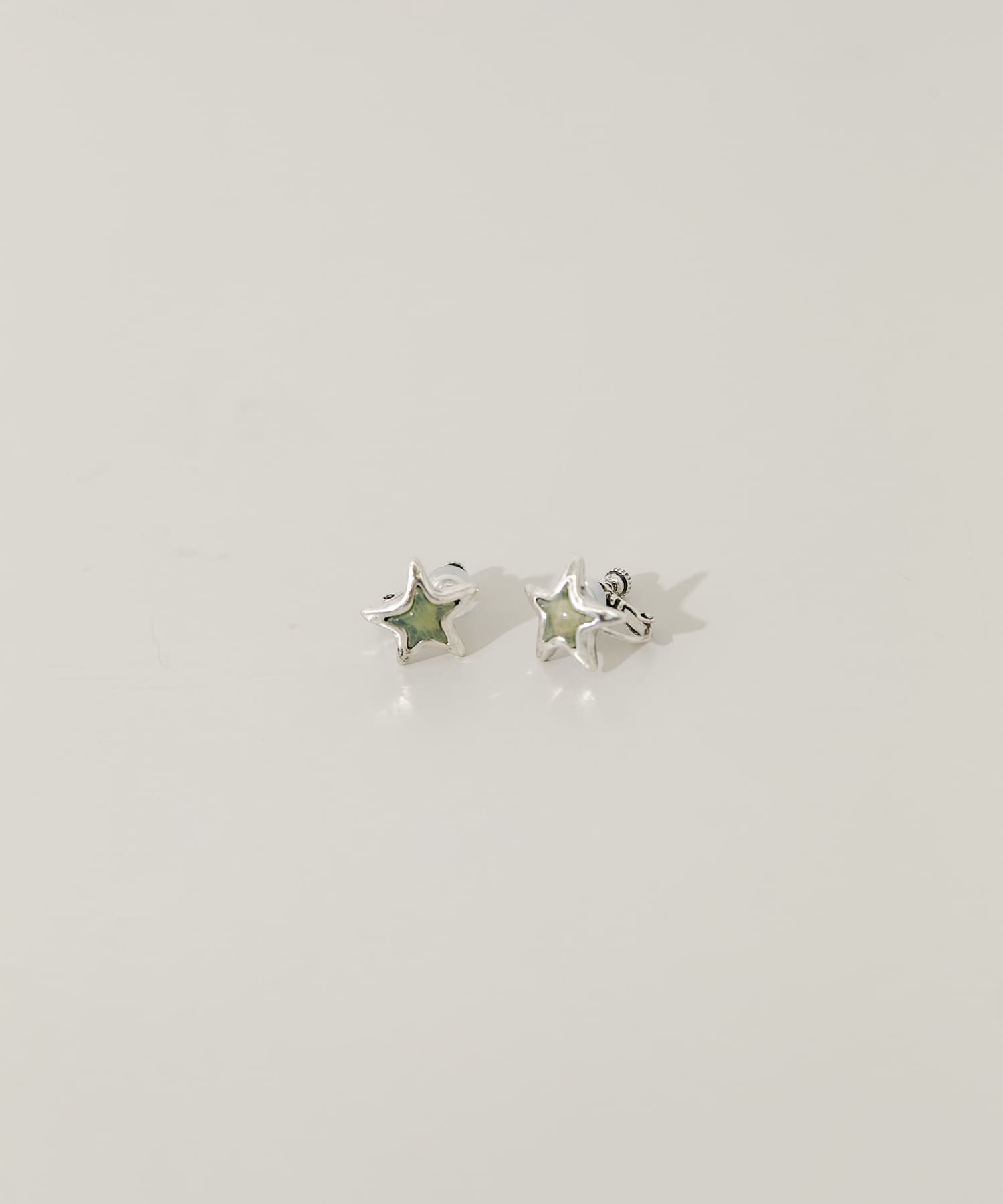 レイヤードスターイヤリング SV/GR -