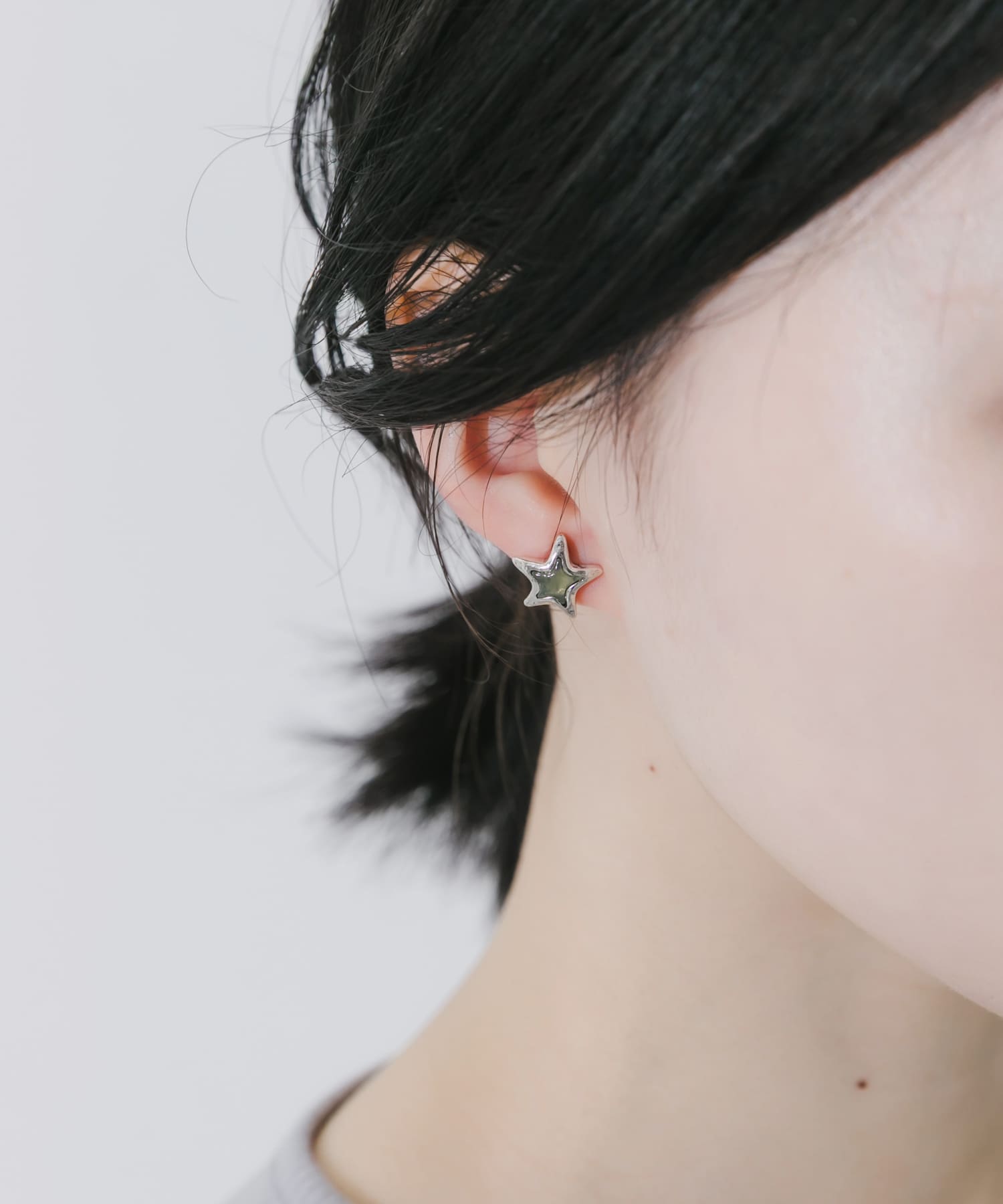 レイヤードスターイヤリング SV/GR -