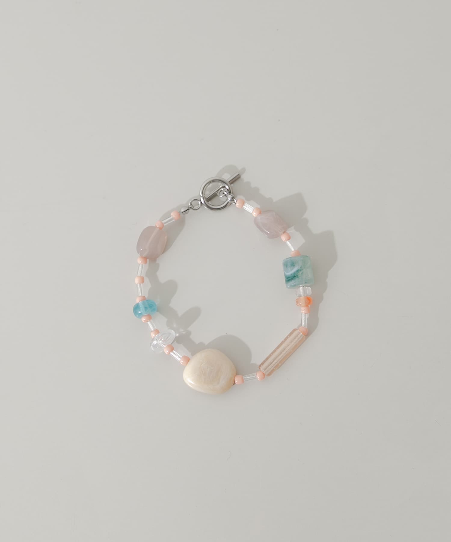 ステンレスマルチビーズブレスレット(- PN/BE): アクセサリー｜URBAN