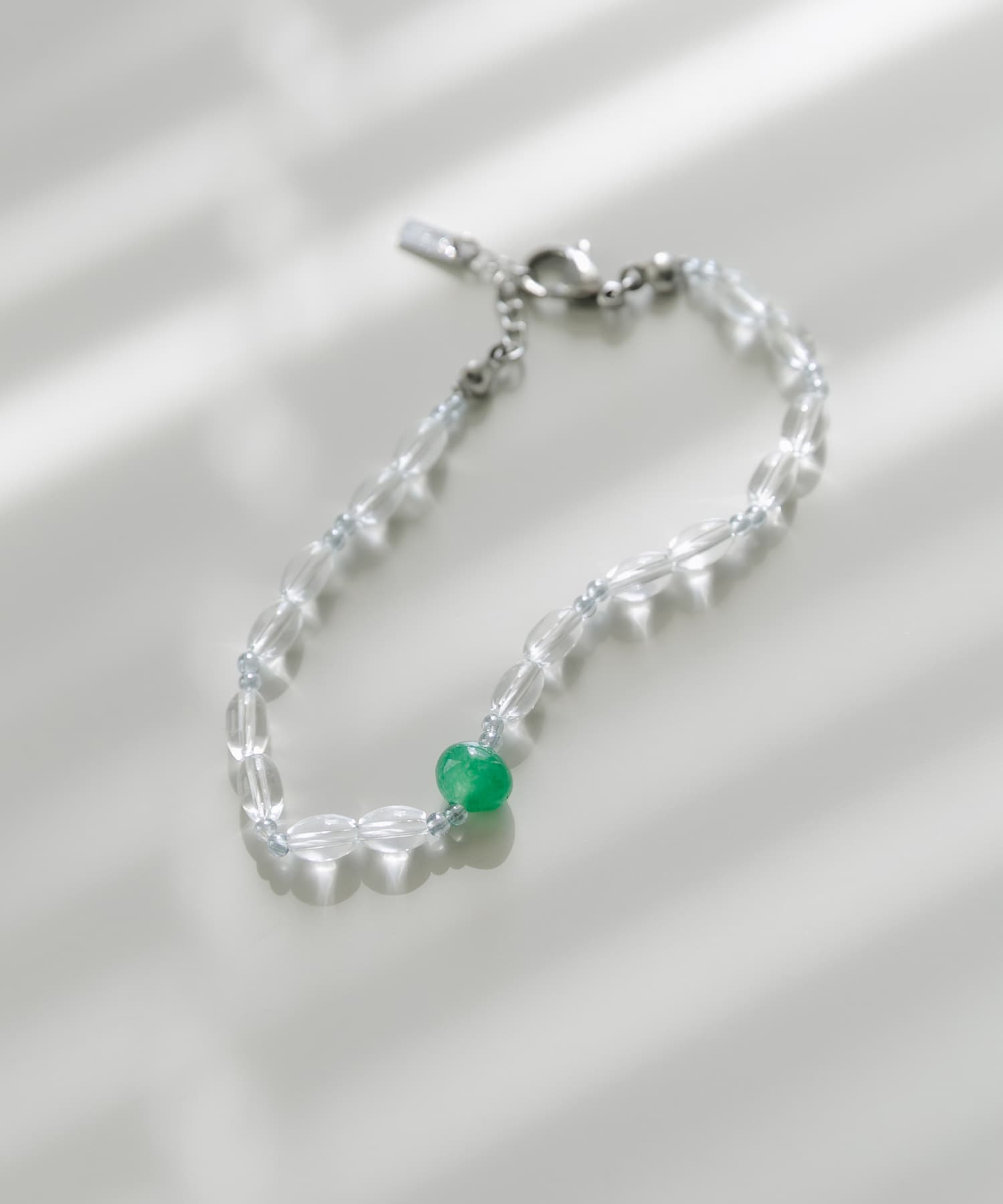 ステンレスカラートップビーズブレスレット