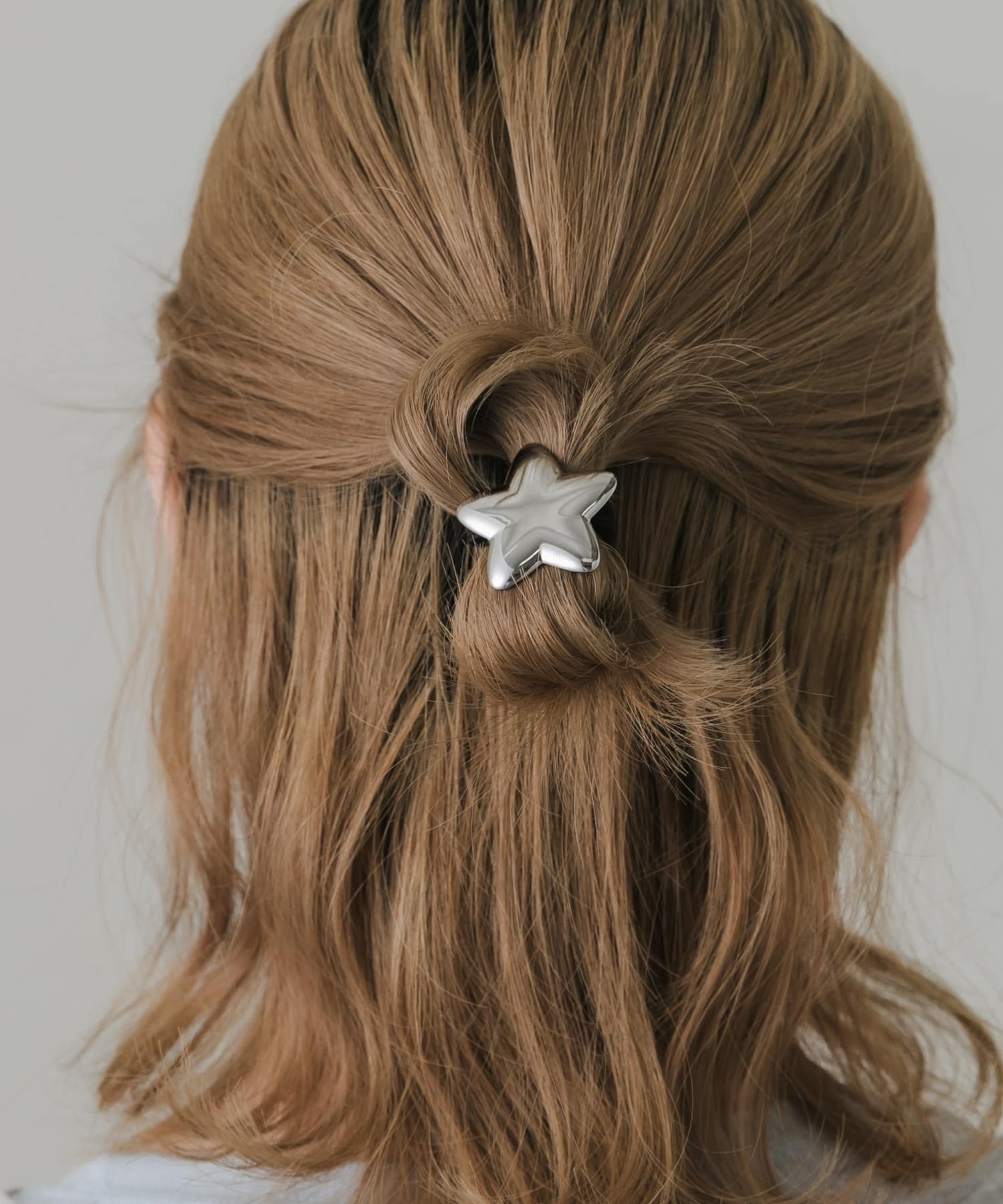 ステンレスモチーフヘアポニー SLV -