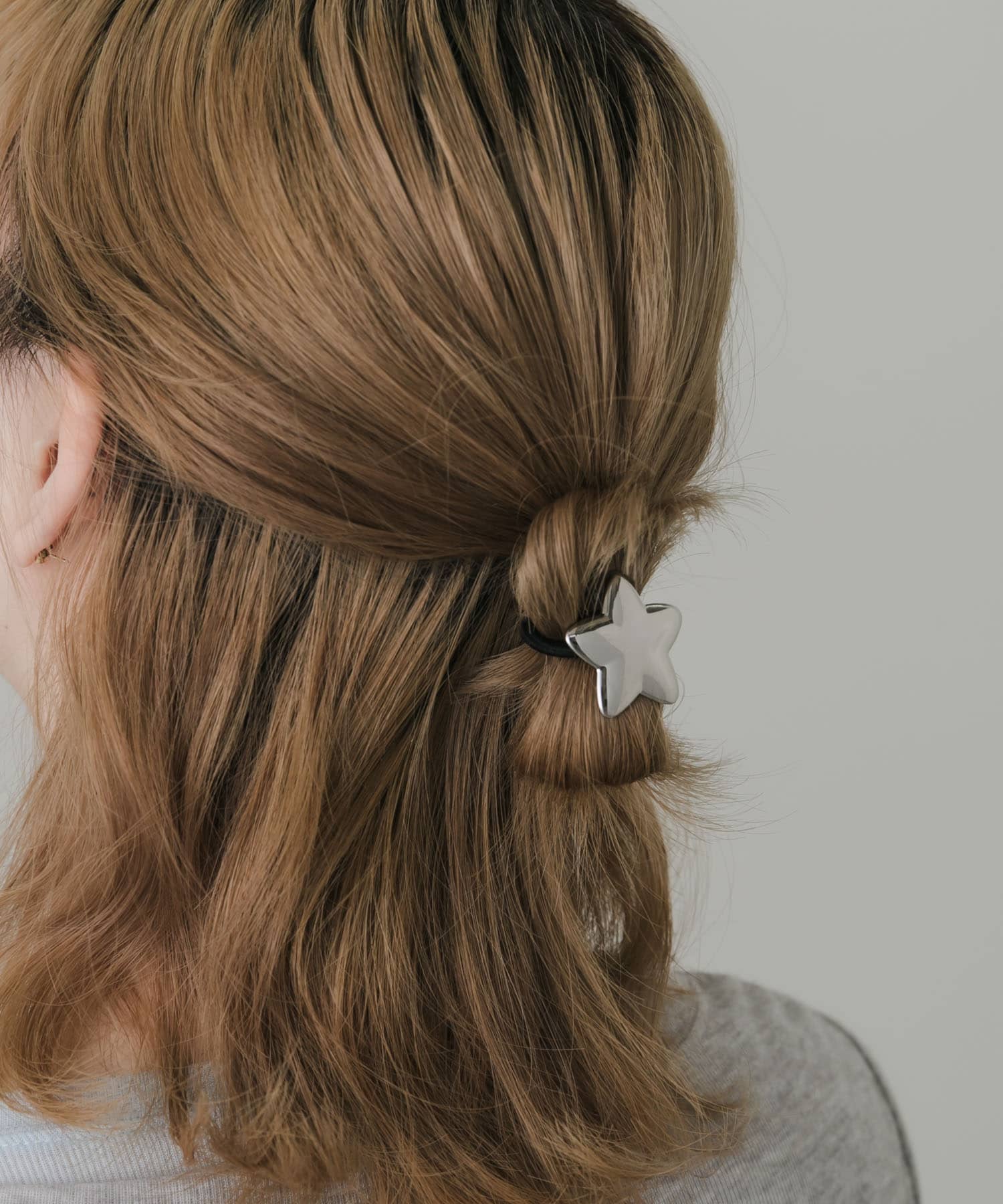 ステンレスモチーフヘアポニー SLV -